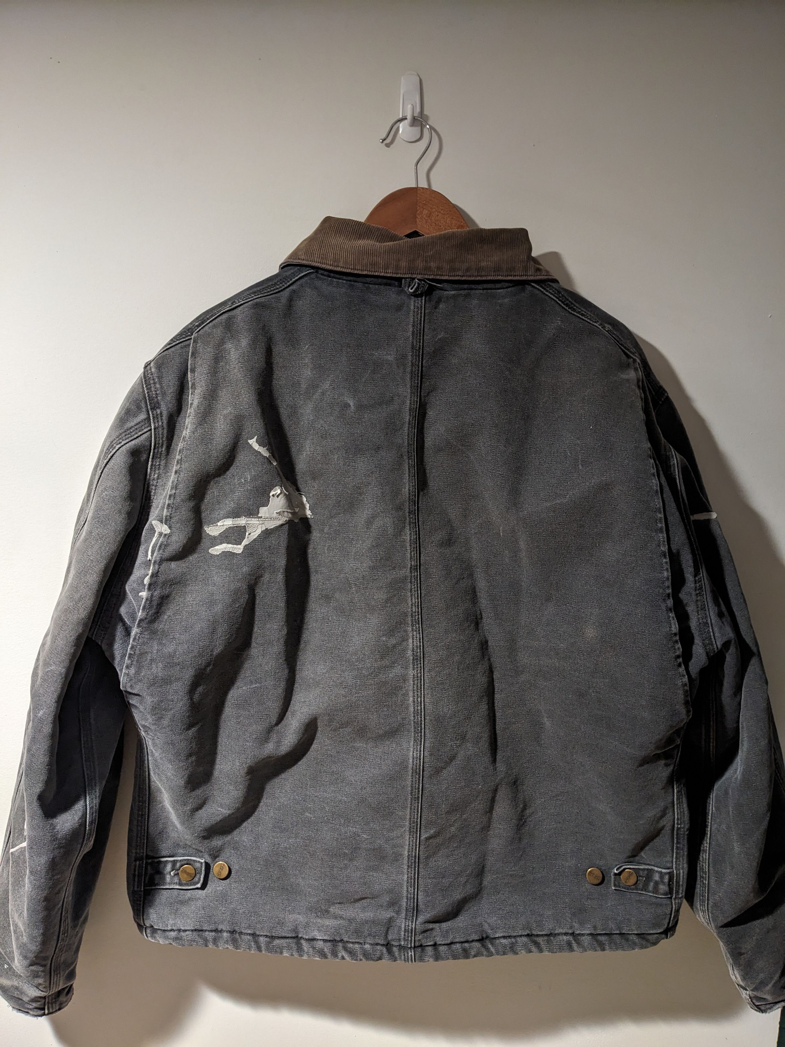 Carhartt × Vintage Vintage 90s Carhartt X-Large Black Detroit Jacket Size US XL / EU 56 / 4 - 10 Thumbnail
