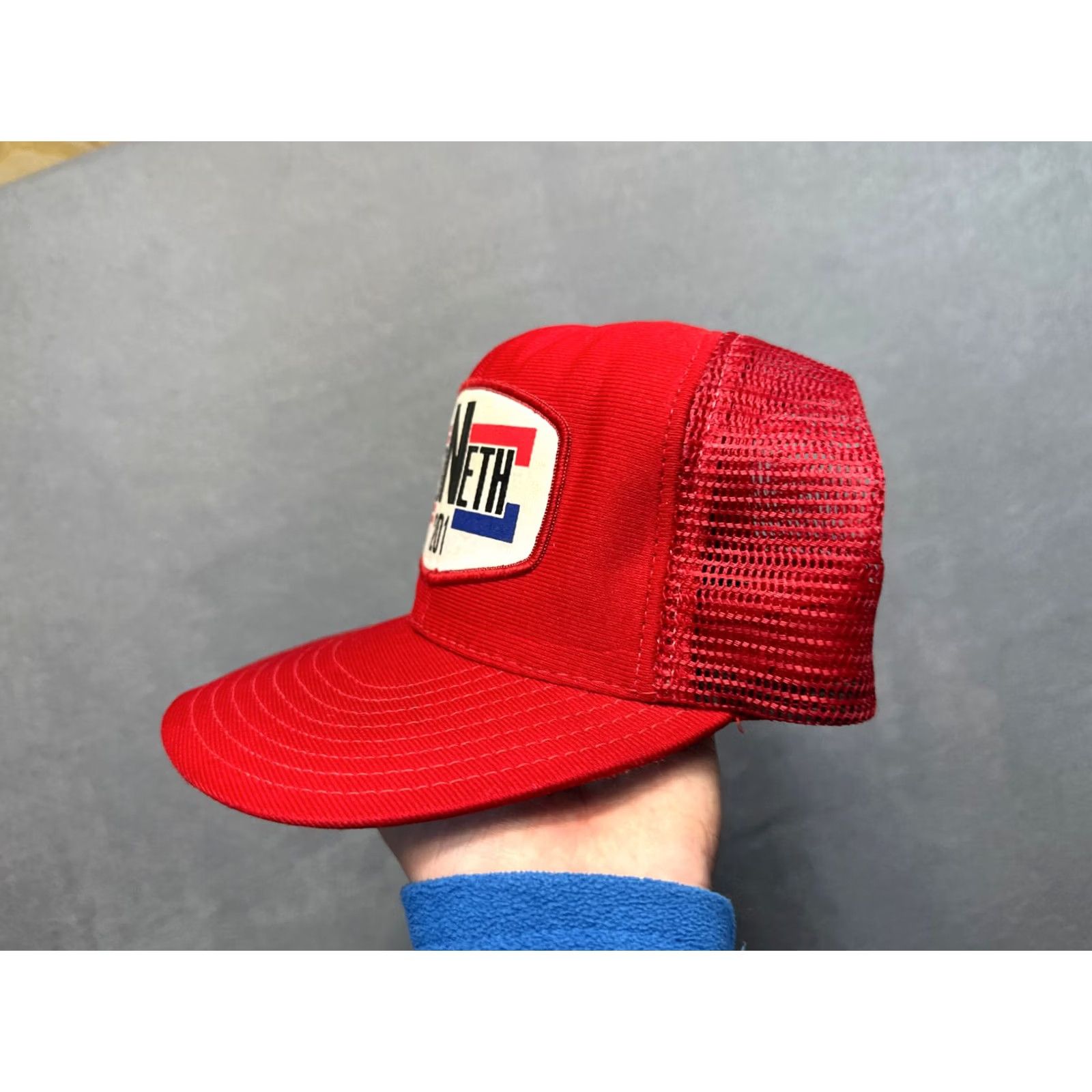 Vintage Vintage Reynolds Cap Red Trucker Snapback USA made Sedneth 201 Size ONE SIZE - 4 Thumbnail