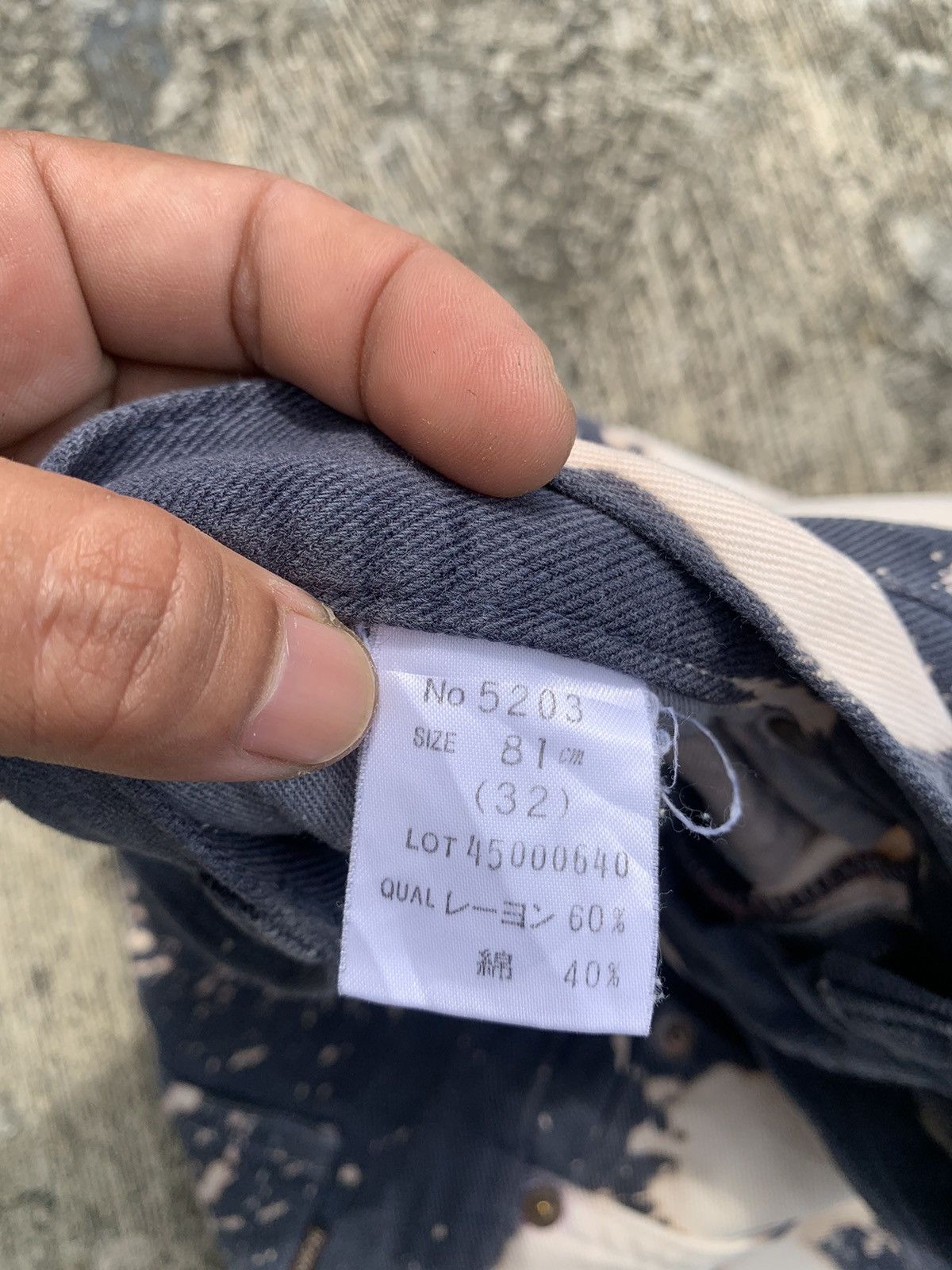 Le Grande Bleu (L.G.B.) Rare 🔥 Bobson tie dye jeans Size US 33 - 21 Thumbnail