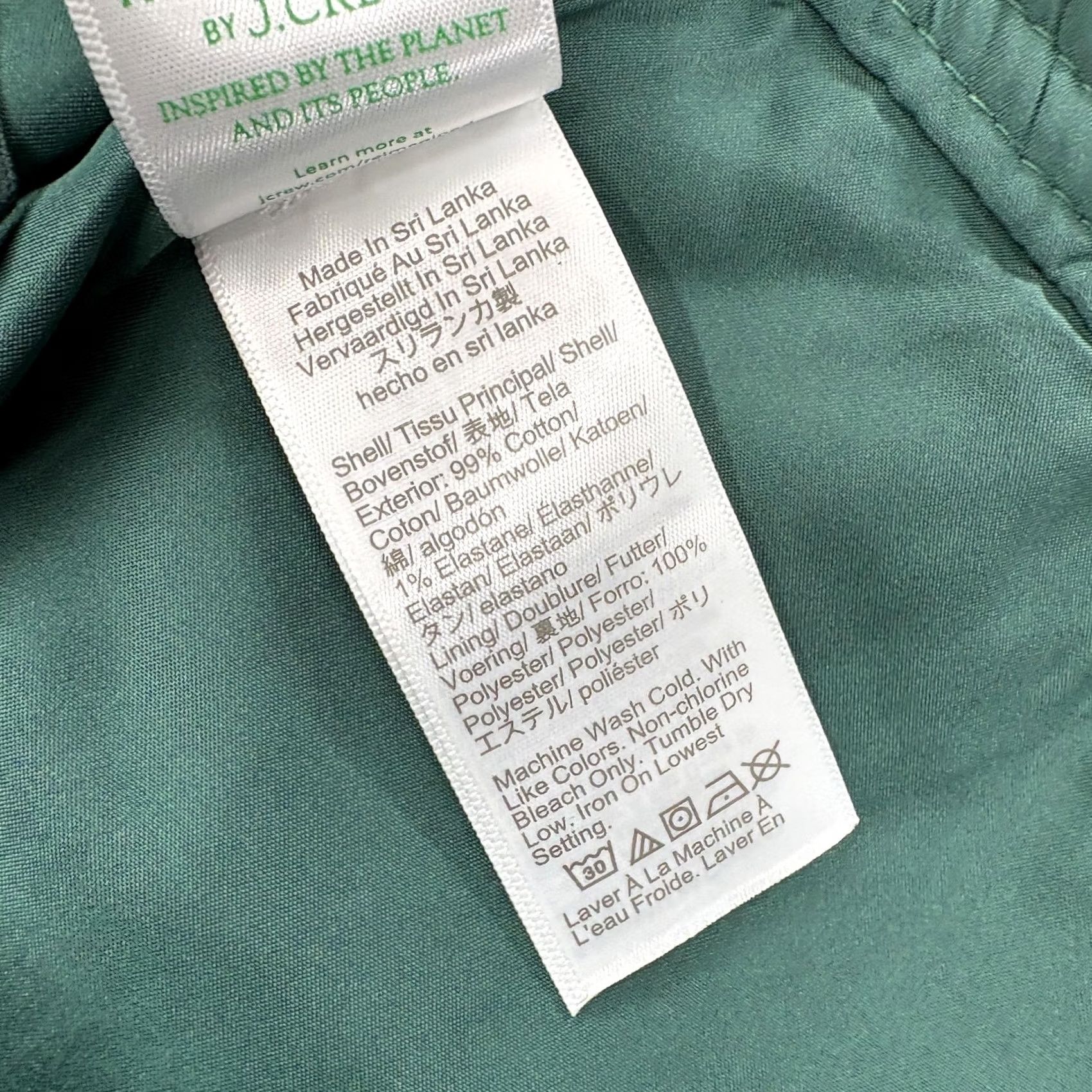 J.Crew J.CREW Skirt Womens 14 Green Corduroy A-Line Short Button Lined Stretch Preppy Size 36" / US 14 / IT 50 - 4 Thumbnail