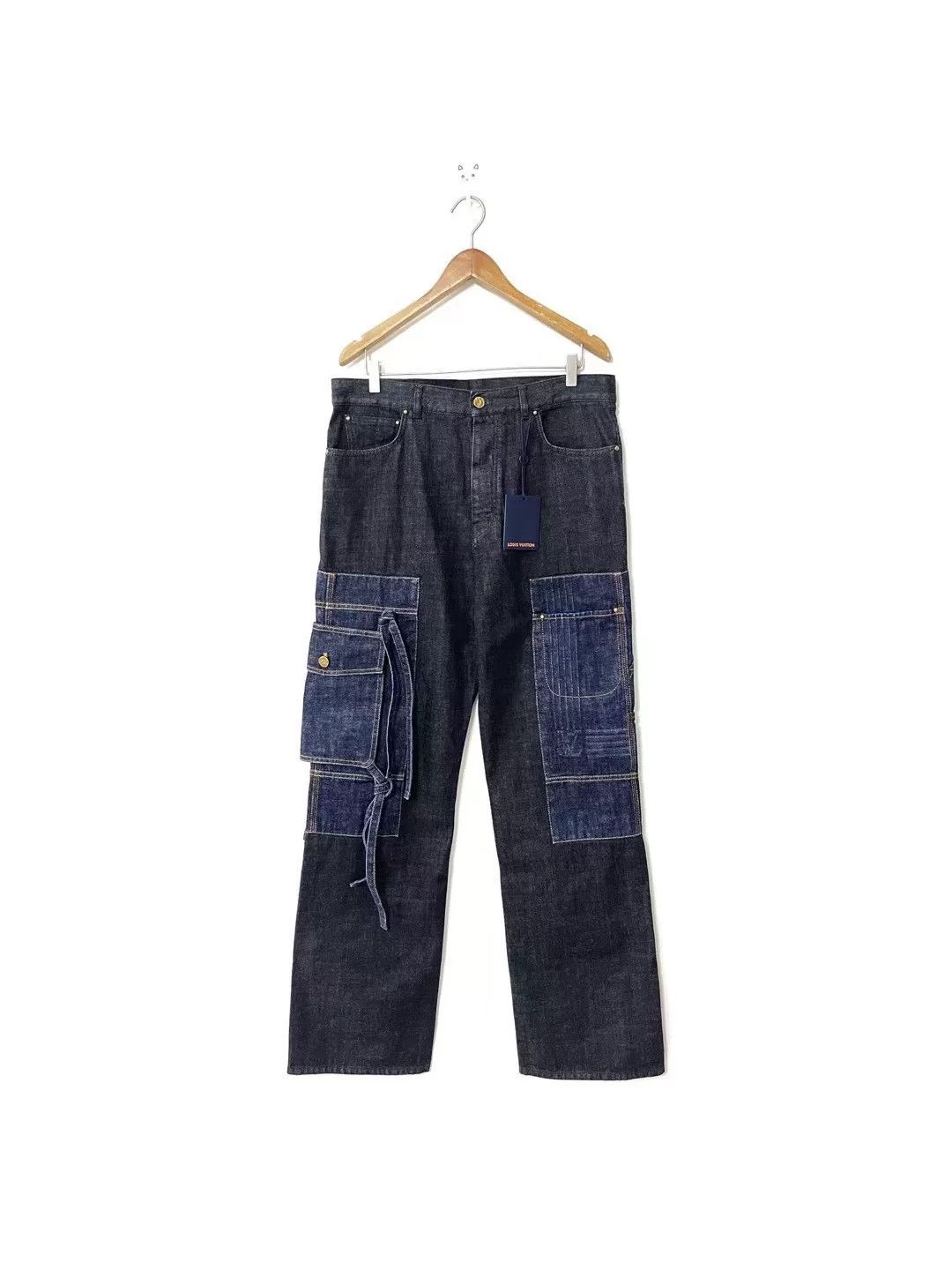 Louis Vuitton Louis Vuitton LV Cargo Strap Embossed Jeans Size US 33 - 1 Thumbnail