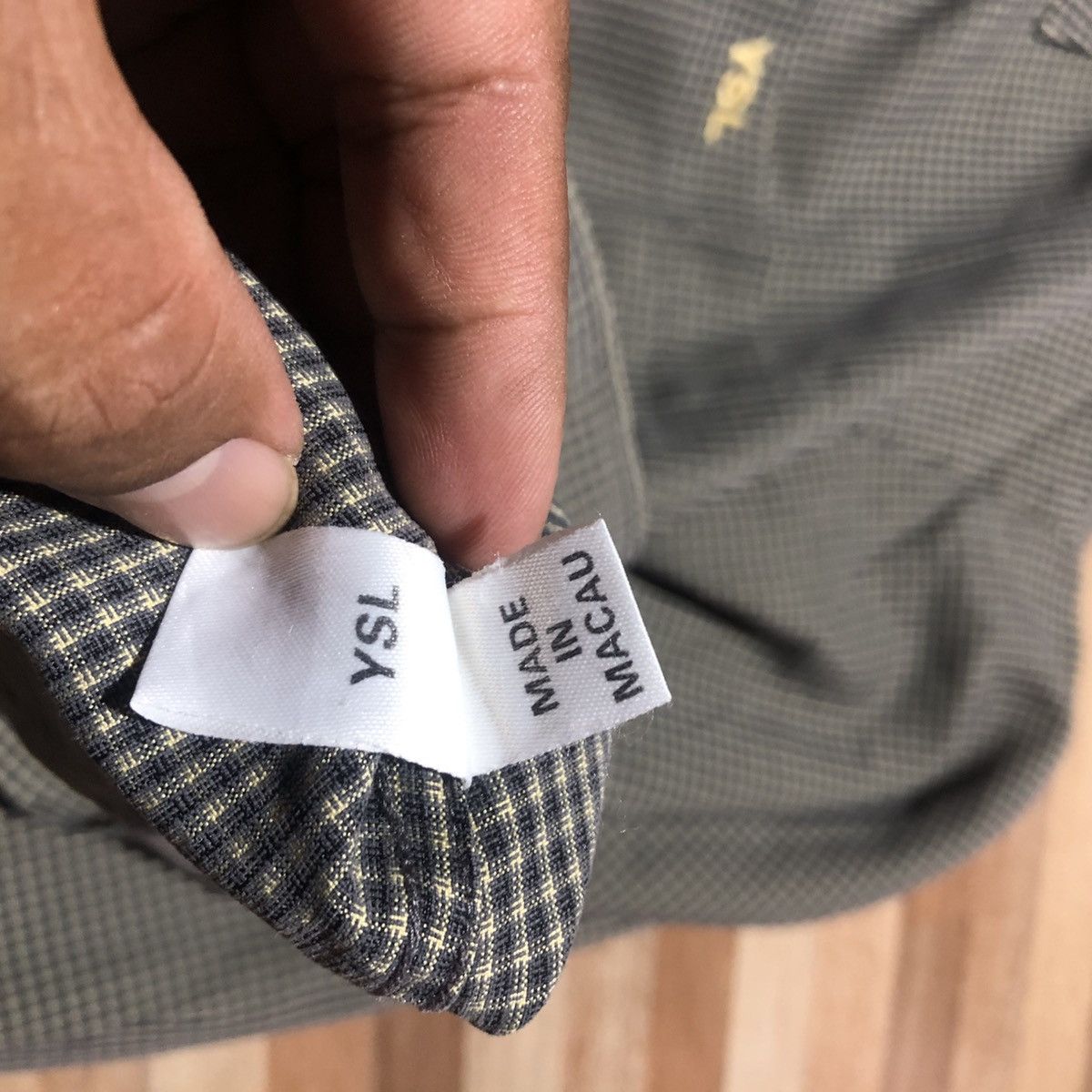 Saint Laurent Paris × Yves Saint Laurent Saint Laurent Jeans YSL logo Plaid L/S Button Shirt Size US M / EU 48-50 / 2 - 4 Thumbnail