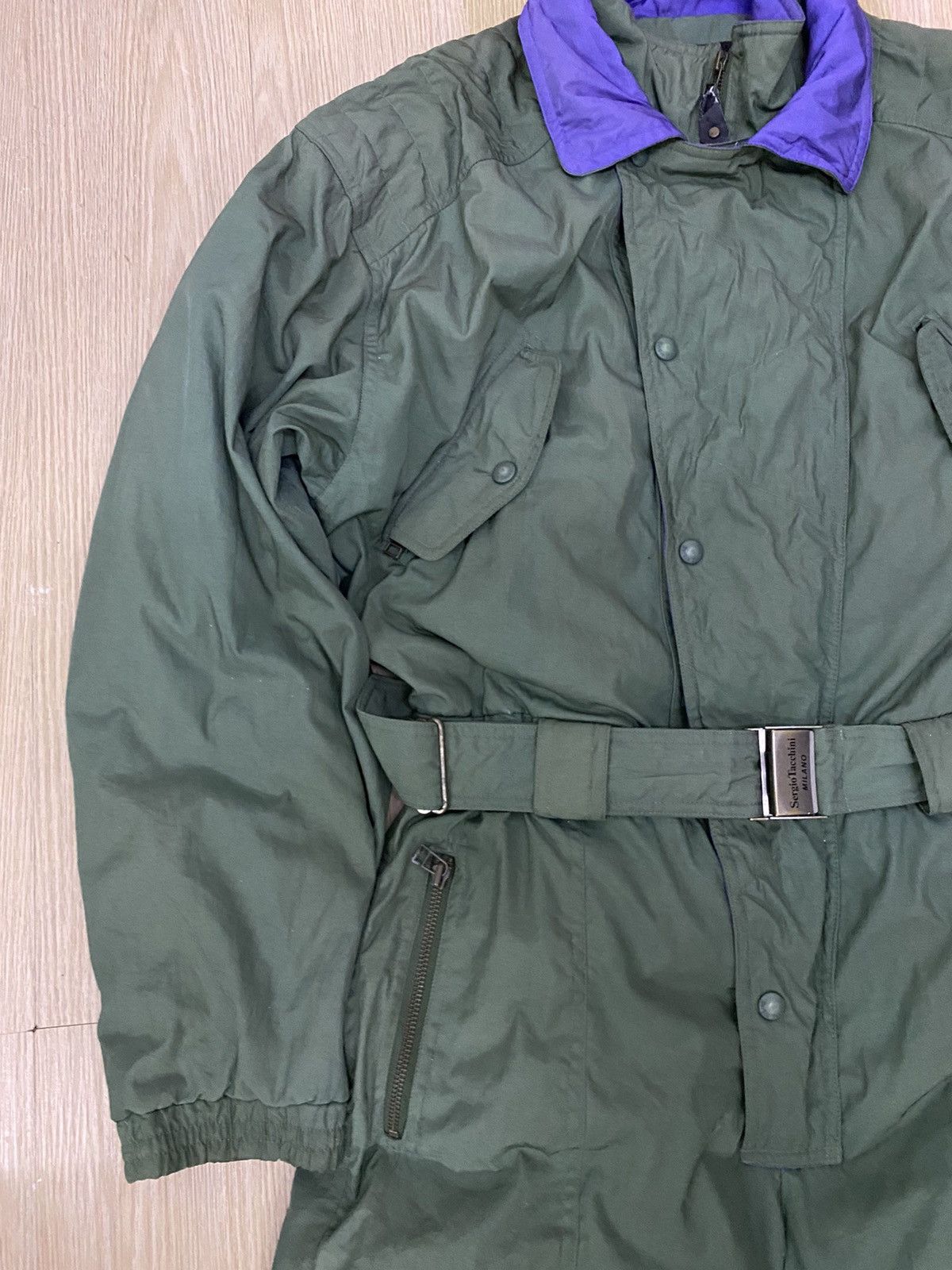 Sergio Tacchini Sergio tachini the finish ski filling down leather coveralls Size US 36 / EU 52 - 5 Thumbnail