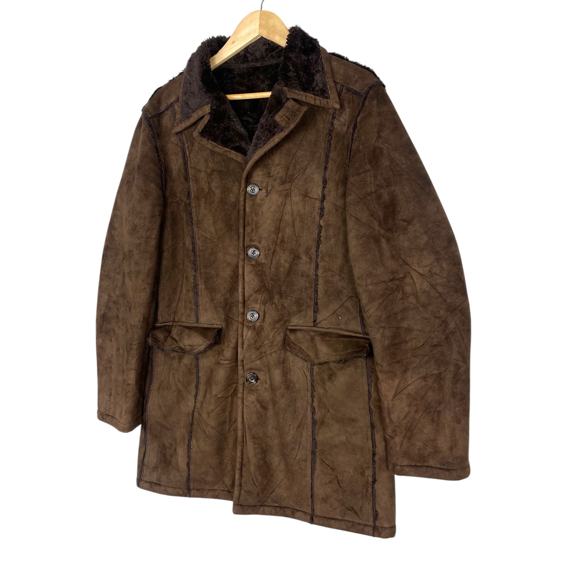 Tornado Mart 💥TORNADO MART MOLESKIN SHEARLING JACKET Size US M / EU 48-50 / 2 - 3 Thumbnail