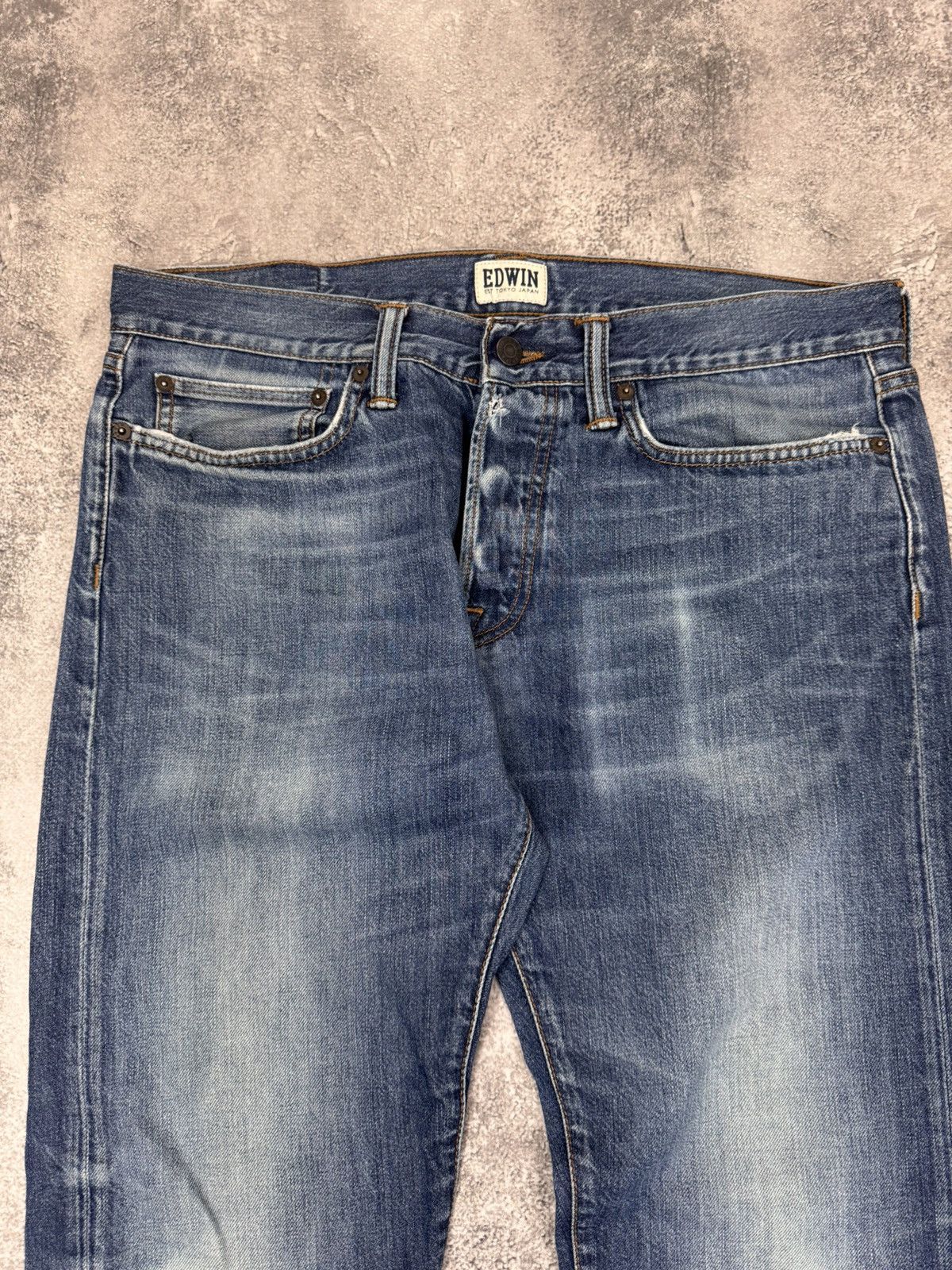 Edwin EDWIN ED-75 Denim Jeans Pants Blue Size 33 Size US 33 - 8 Thumbnail
