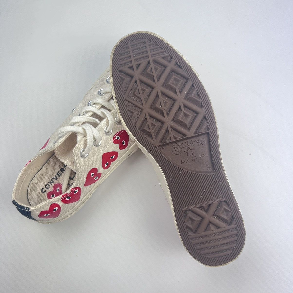 Comme des Garcons × Converse × Japanese Brand Converse x Comme des Garçons Play Chuck tailor Size US 7.5 / IT 37.5 - 5 Thumbnail
