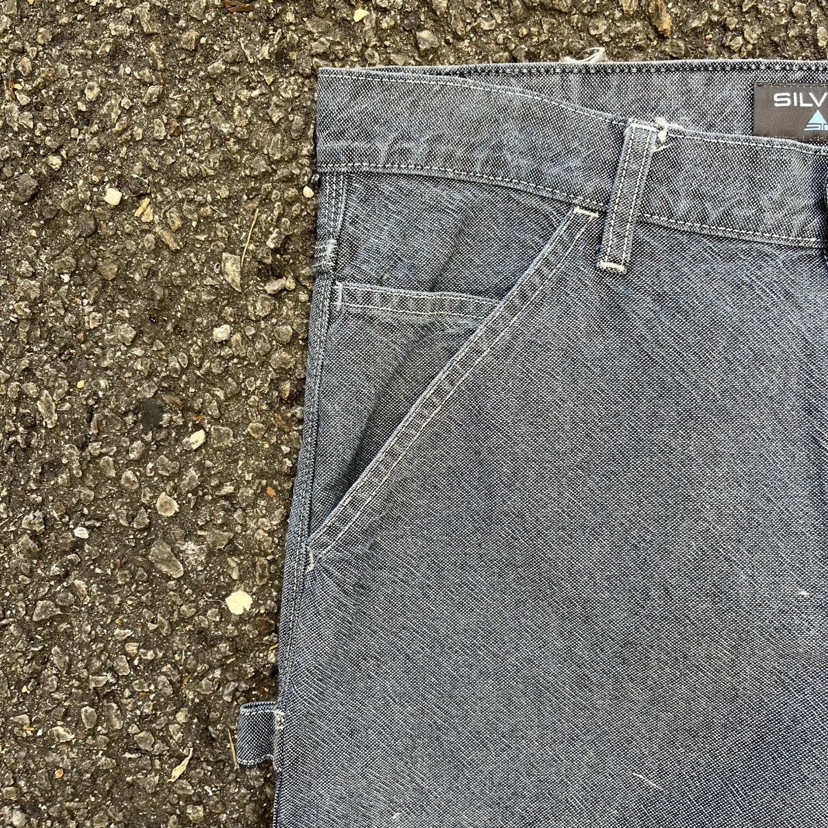 Levi's Vintage Levis Silver Tab Baggy Loose Carpenter Denim Jeans Size US 32 / EU 48 - 5 Thumbnail