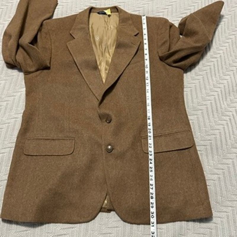 Burberry Vintage Burberry tan camel hair two button blazer size 44R Size 44R - 10 Thumbnail
