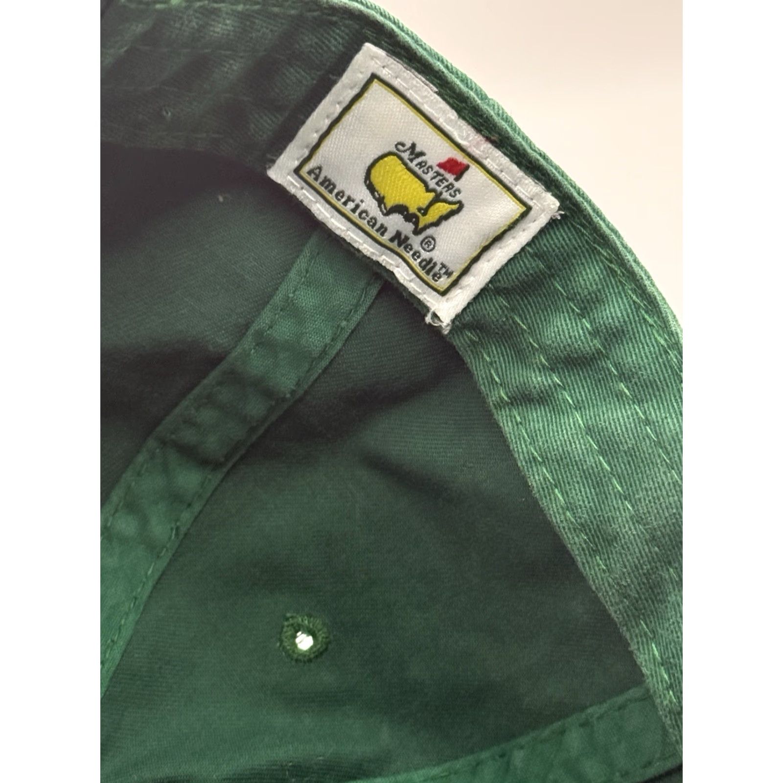American Needle VINTAGE American Needle Golf Hat Cap Men One Size Adjustable Green Canvas 90s Golf Tournament Size ONE SIZE - 5 Thumbnail