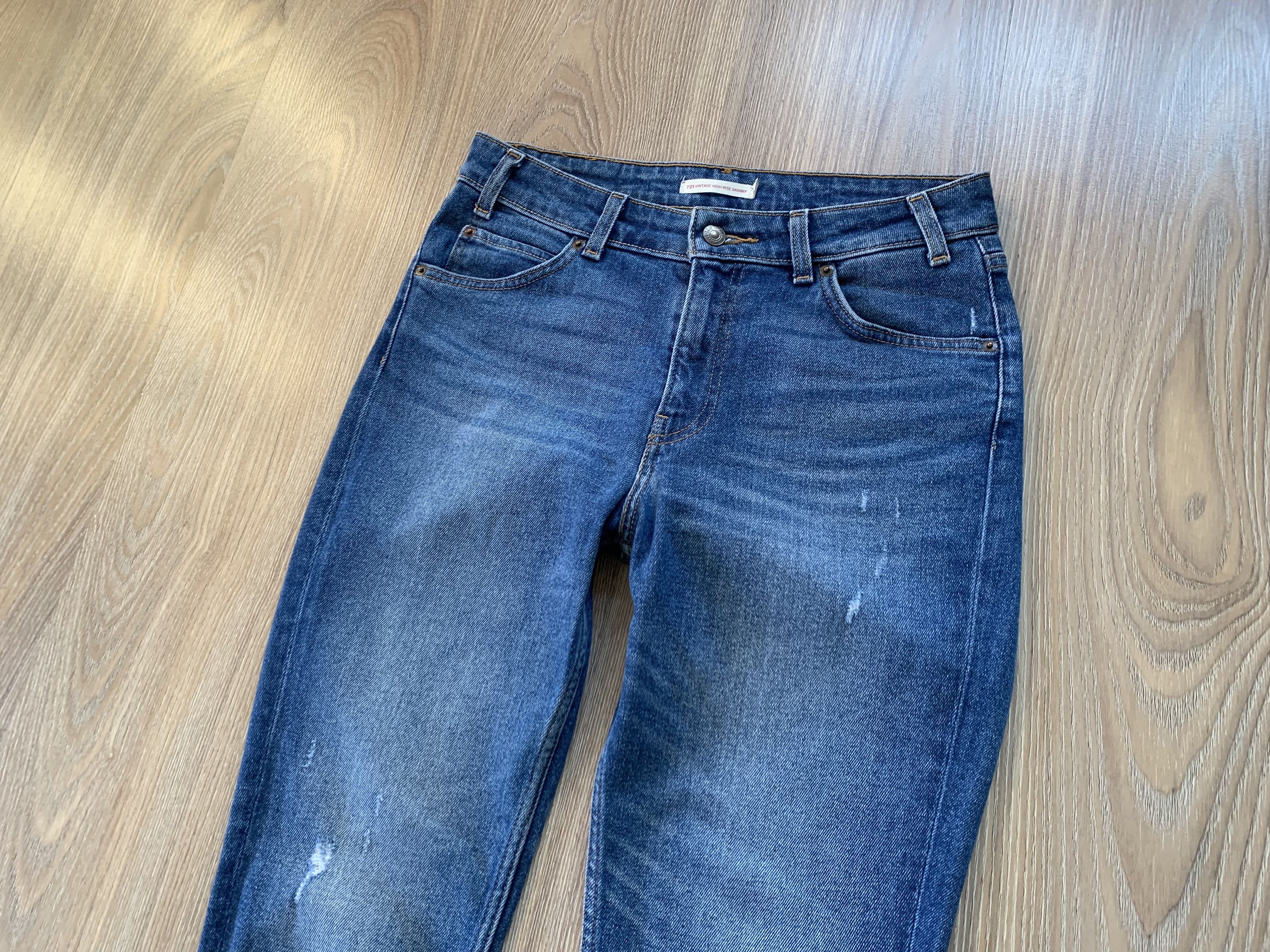 Levi's × Vintage Women’s Levis 721 Vintage High Rise Skinny Jeans Size 28" / US 6 / IT 42 - 3 Thumbnail