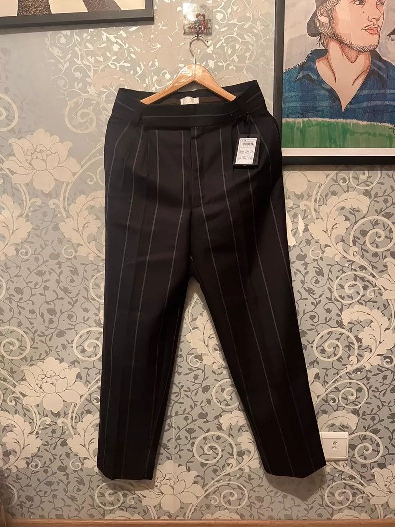 Fear of God Fear of God Black striped trousers with a loose high waist Size US 32 / EU 48 - 1 Thumbnail
