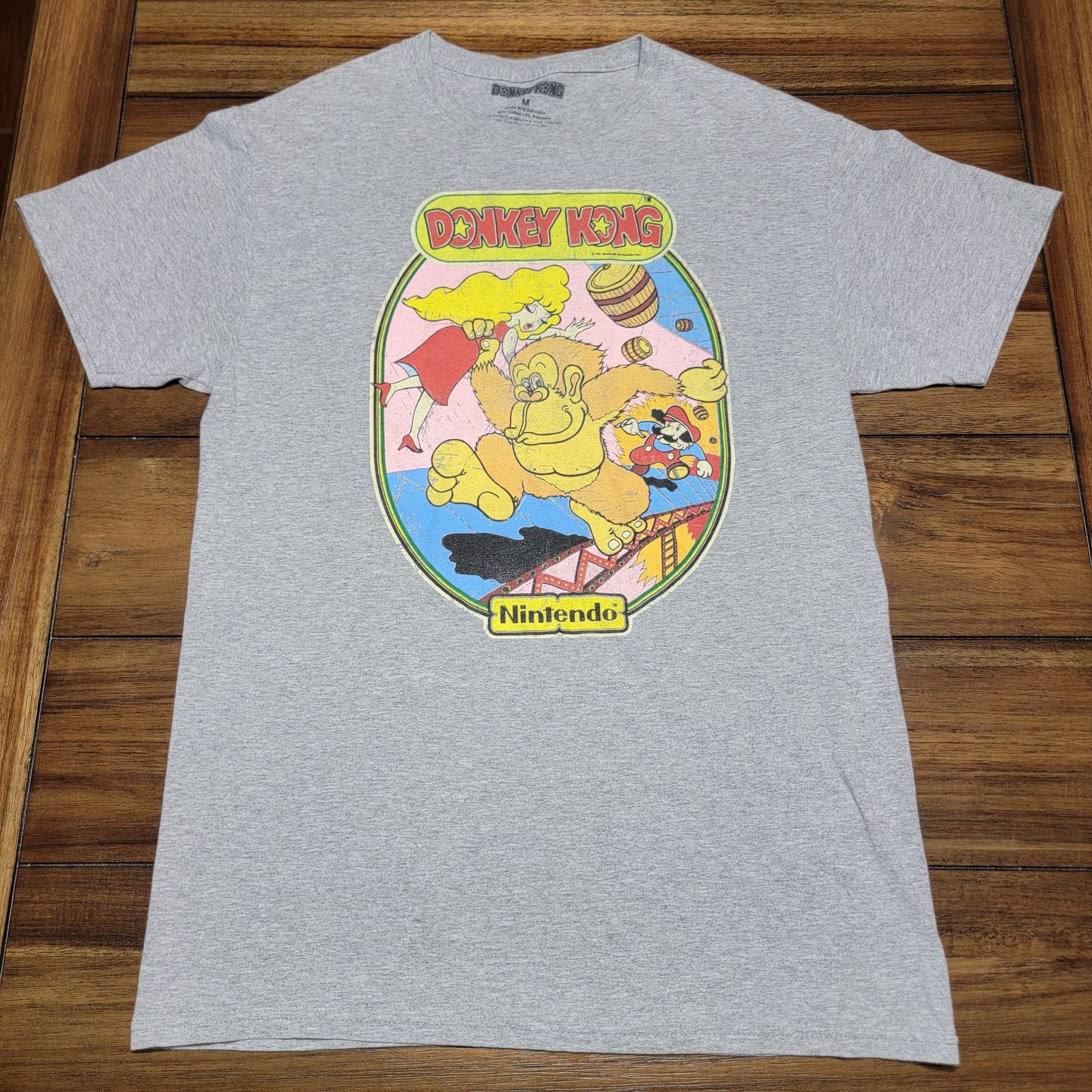 Nintendo Donkey Kong Grey Unisex Tee Nintendo - Size Medium Size US M / EU 48-50 / 2 - 1 Thumbnail
