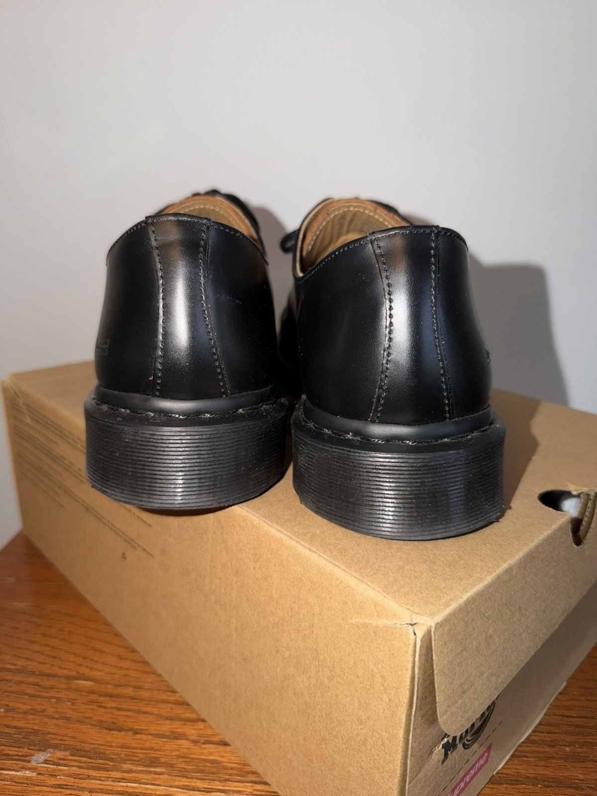 Dr. Martens × Supreme Dr. Marten X Supreme Derby 1461 - 3 Eye Spiderweb Size US 11 / EU 44 - 7 Thumbnail