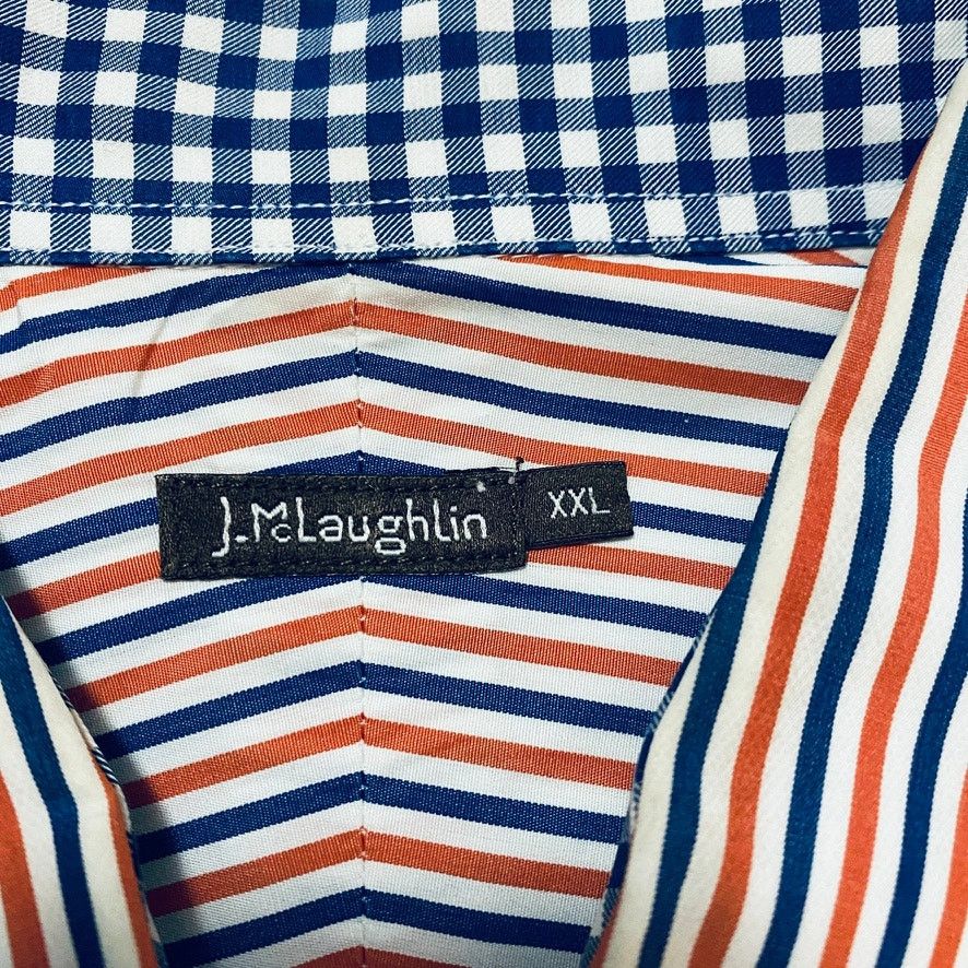 J.McLaughlin J McLaughlin red and blue striped button down Size US XXL / EU 58 / 5 - 4 Thumbnail