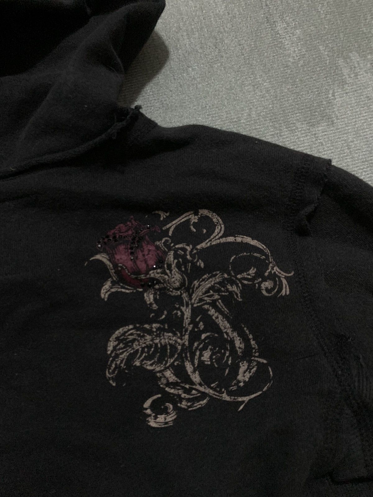 Hard Rock Cafe Y2K Hard Rock Cafe Saipan Ed Hardy Style Full Zip Hoodie Size S / US 4 / IT 40 - 10 Thumbnail