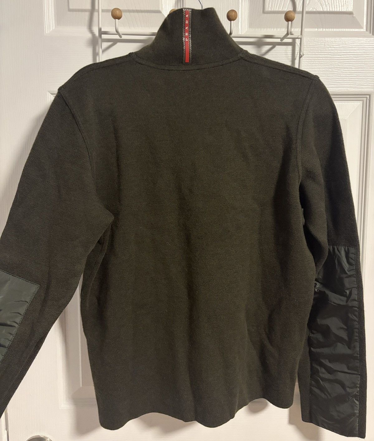 Prada Prada Sport Wool Half-Zip Sweater — Olive / Size 50 (M/L) Size US M / EU 48-50 / 2 - 2 Thumbnail