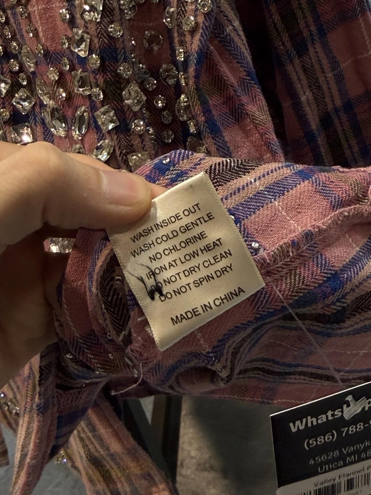 Vale Valley Dreams Crystal Stone Flannel Size (XL) New Pink Size US XL / EU 56 / 4 - 9 Thumbnail
