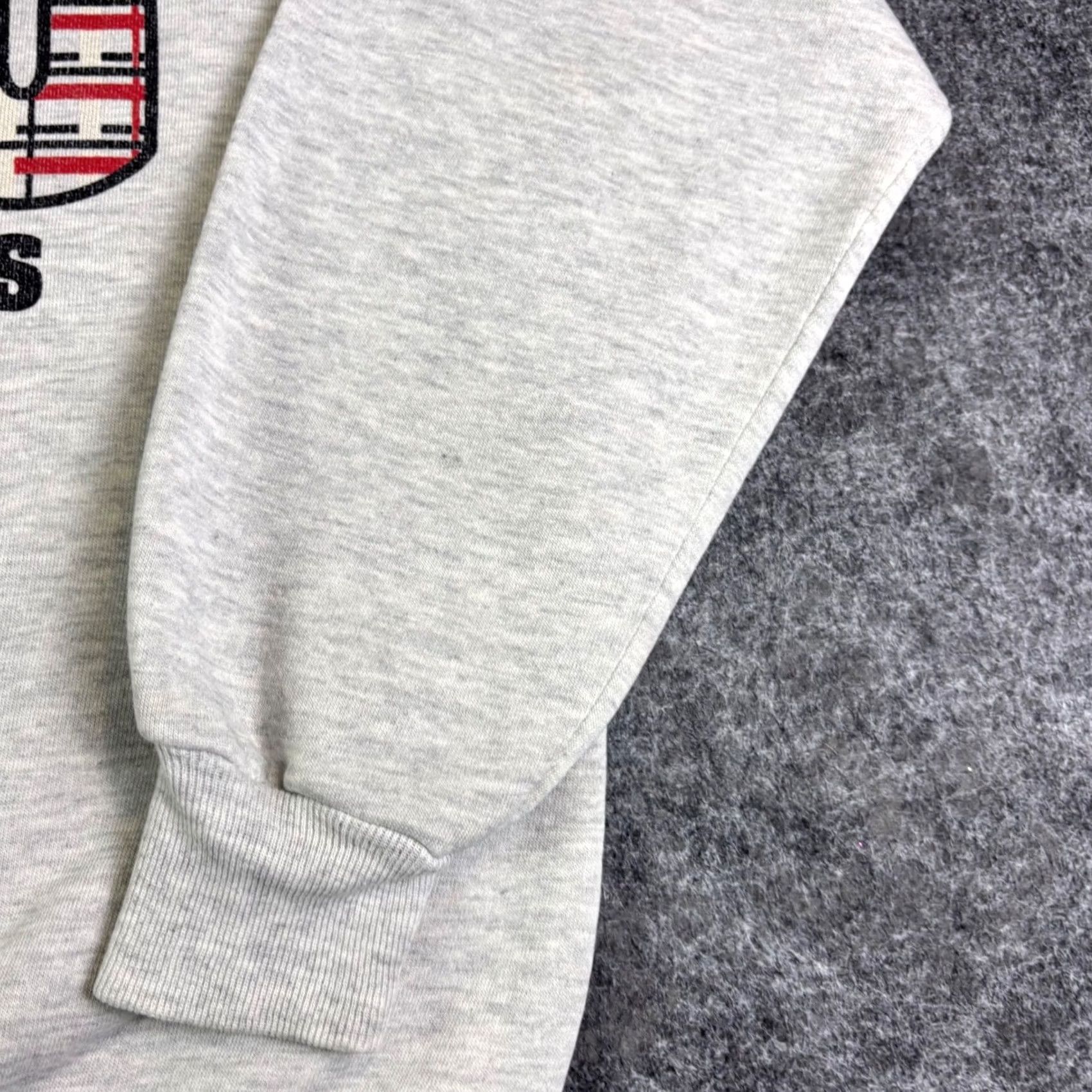Vintage VINTAGE College House Sweatshirt Gray XL Mens Graphic Print 90s United States PullOver Crew Neck Buckle Sleeve Long Size US XL / EU 56 / 4 - 5 Thumbnail