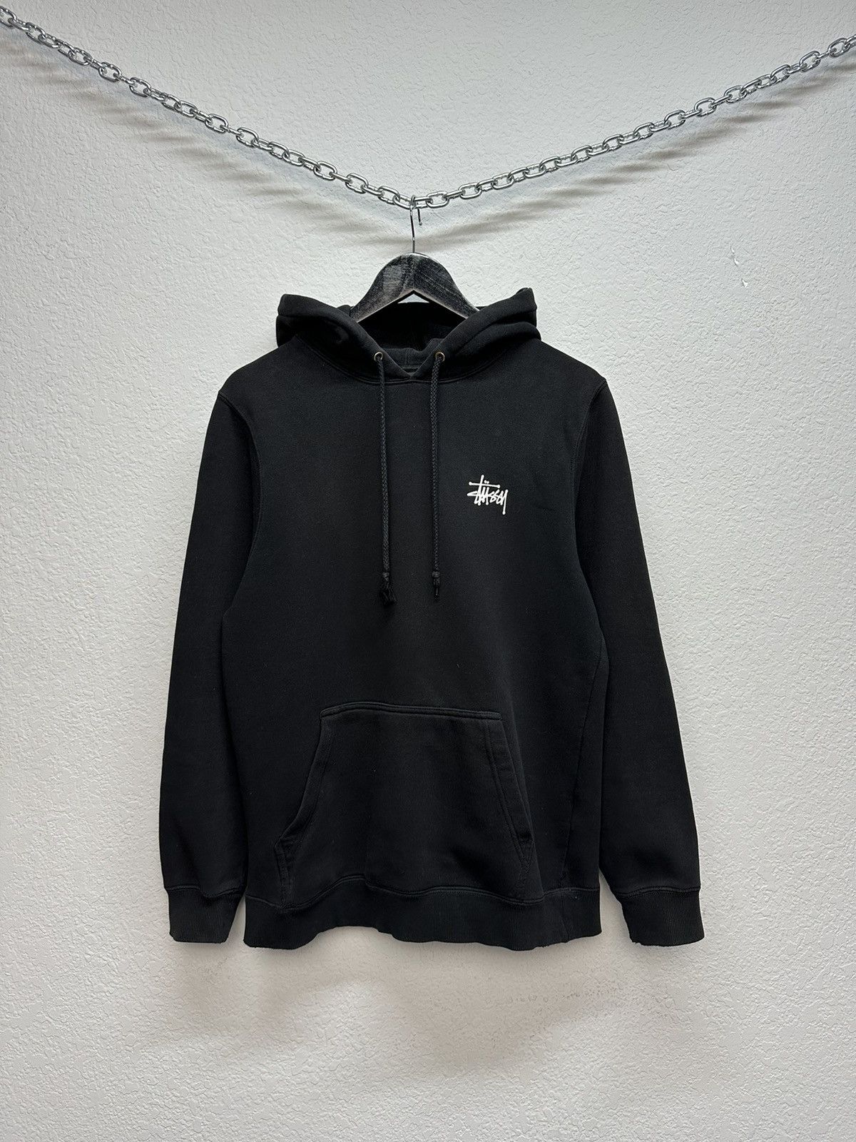 Stussy × Vintage Vintage Stussy Big Logo Boxy Fit Hoodie Y2K Archival Size US S / EU 44-46 / 1 - 7 Thumbnail