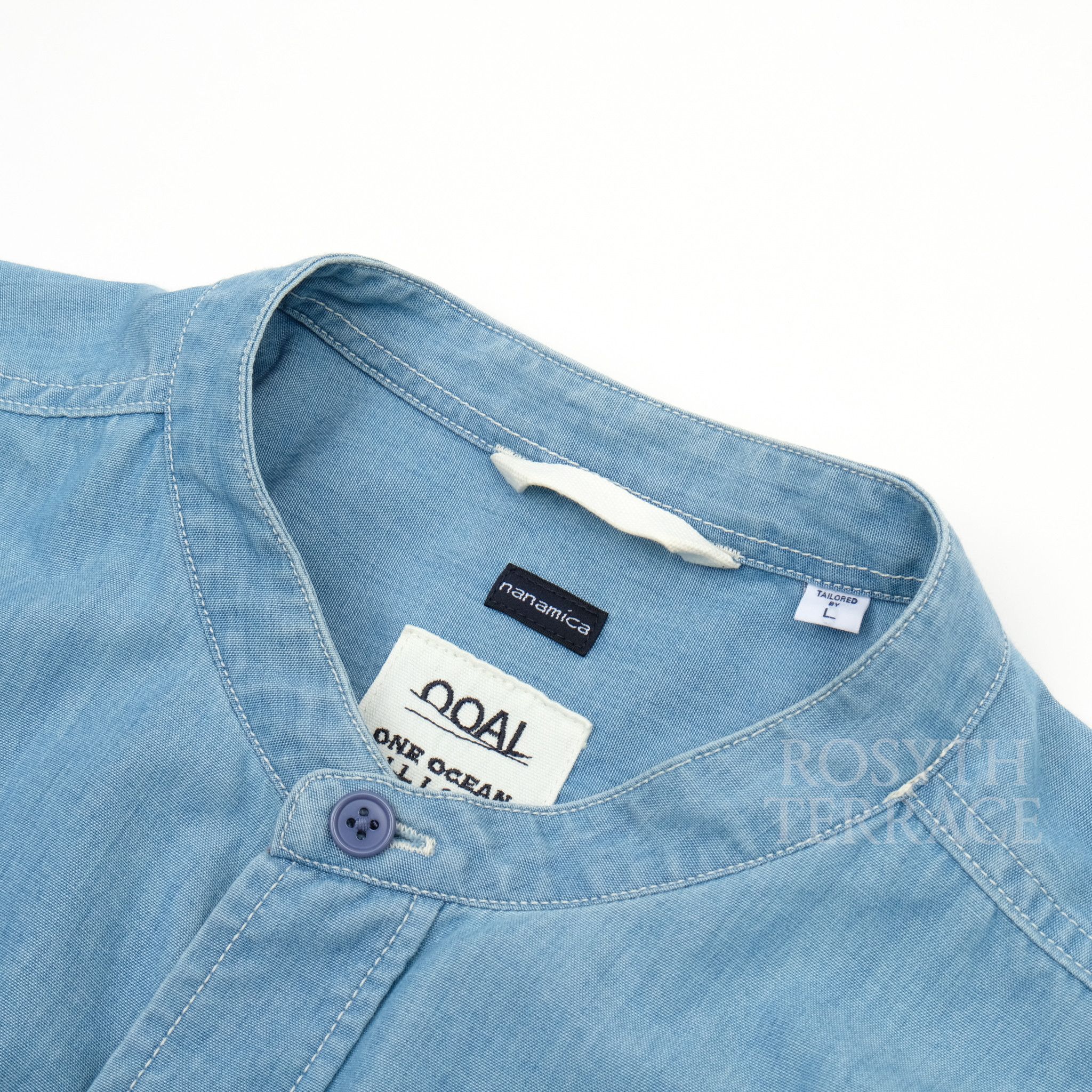 Nanamica 【nanamica / BAND COLLAR CHAMBRAY SHIRT / SIZE L】 Size US L / EU 52-54 / 3 - 2 Thumbnail