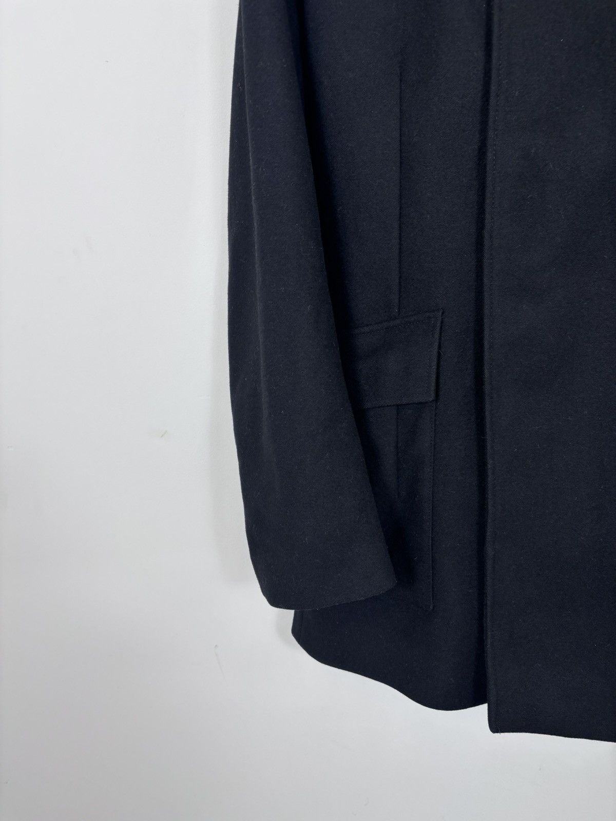 Reiss Reiss Men’s Black Wool Blend Stand Collar Coat Size US L / EU 52-54 / 3 - 8 Thumbnail