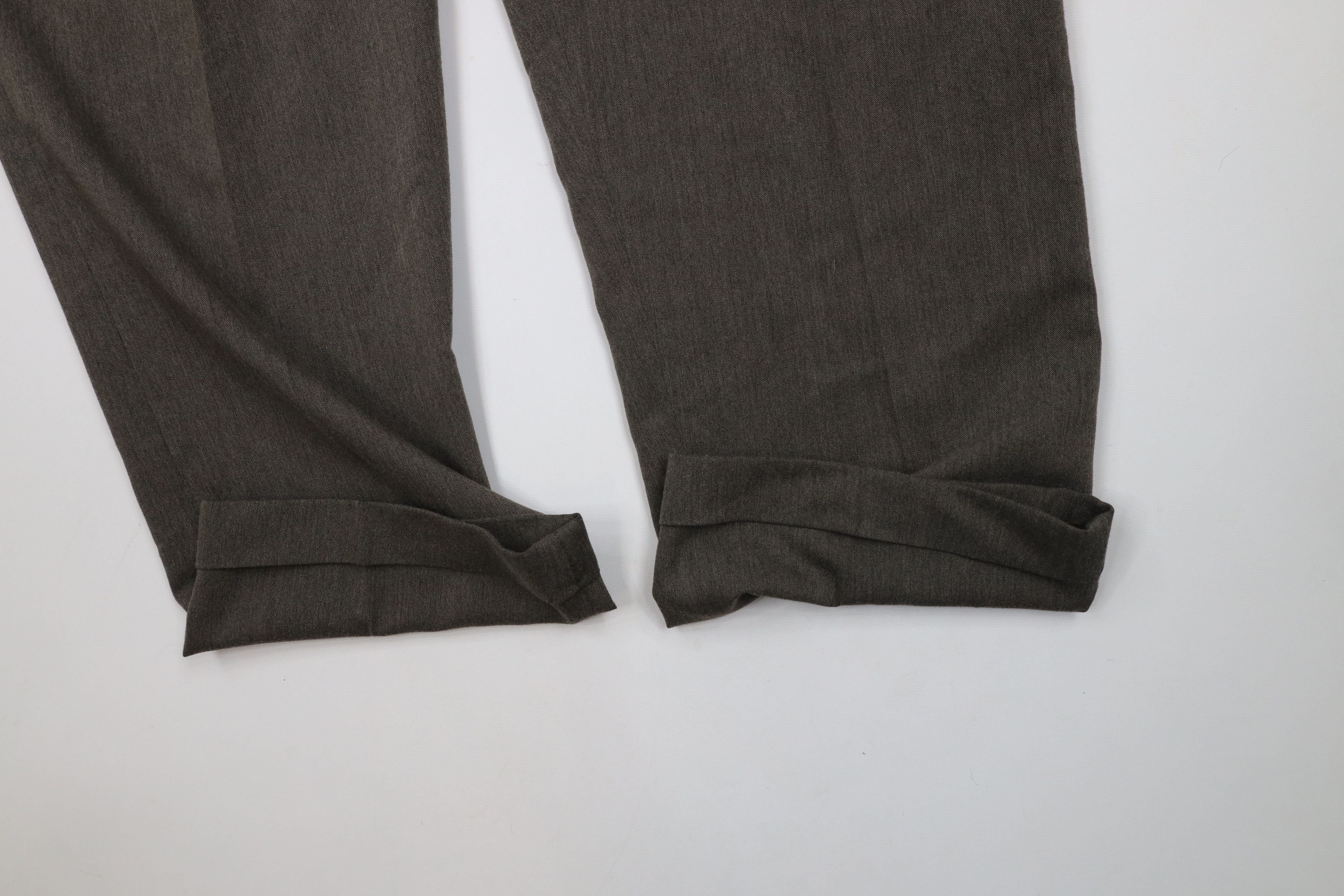 Vintage Vintage 90s Streetwear Pleated Cuffed Wide Leg Chino Pants Size US 36 / EU 52 - 5 Thumbnail