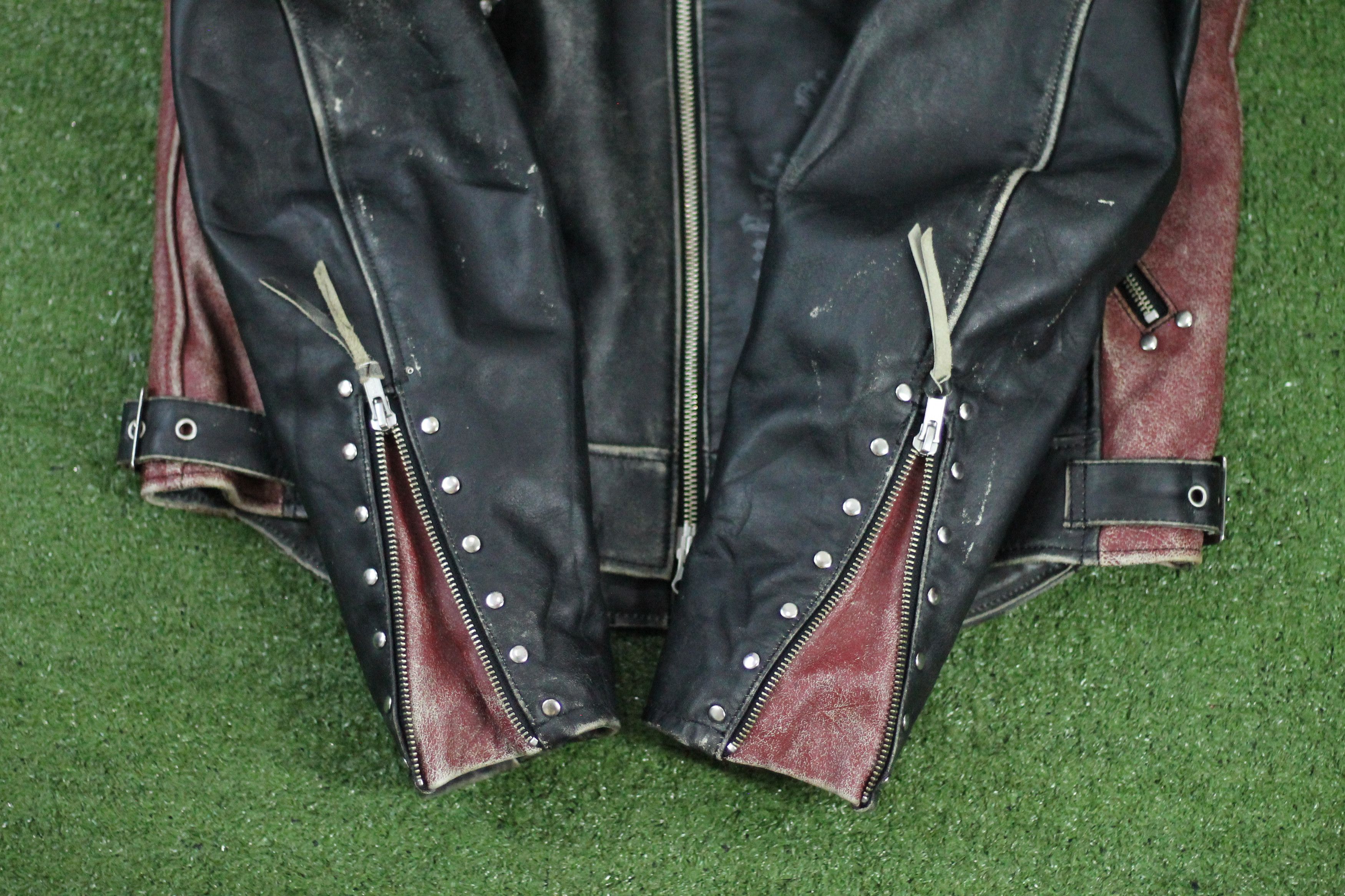 Vintage RARE! Vintage SIMPSON Leather Jacket Removable Fur Collar. Size US L / EU 52-54 / 3 - 15 Thumbnail
