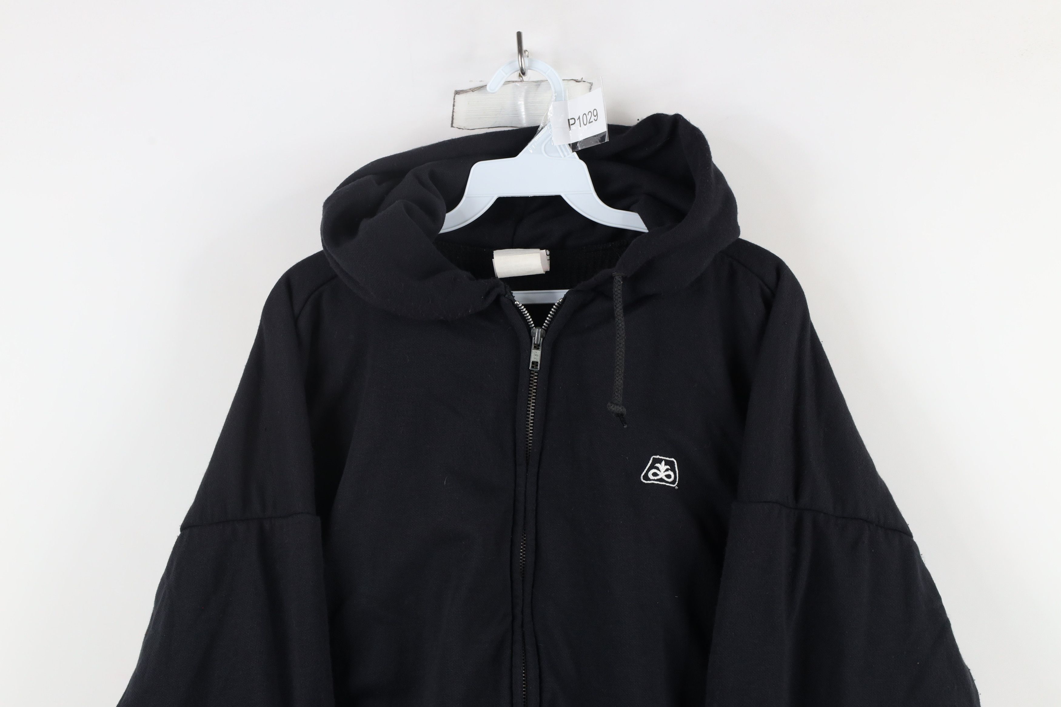 Vintage Vintage 90s Waffle Knit Lined Pioneer Seeds Hoodie USA Size US XL / EU 56 / 4 - 2 Thumbnail