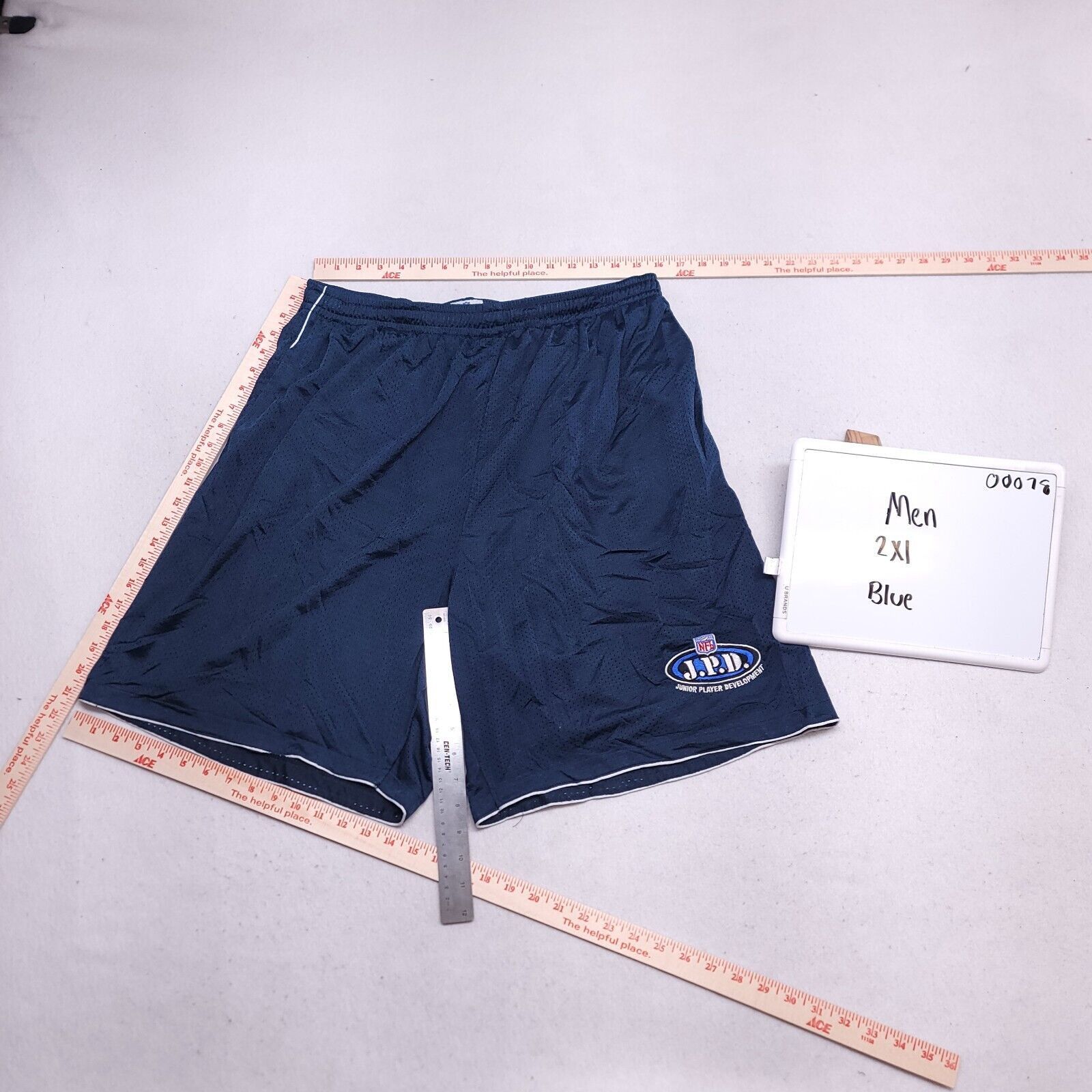 NFL NFL JPD Athletic Workout Running Shorts Mens Size 2XL Blue Size US 32 / EU 48 - 5 Thumbnail