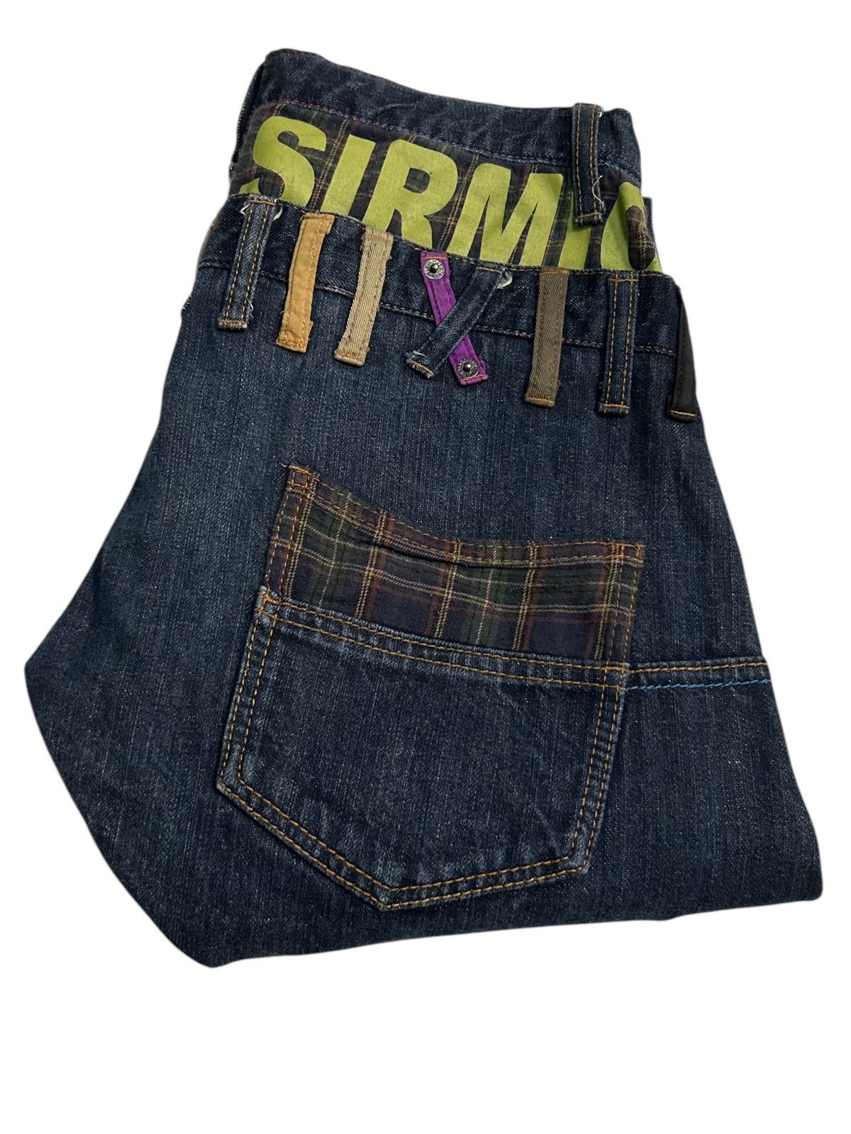 Japanese Brand × Kapital × Vintage Sirmione Double Waist Japanese Punk bondage Denim Jeans Size US 29 - 5 Thumbnail