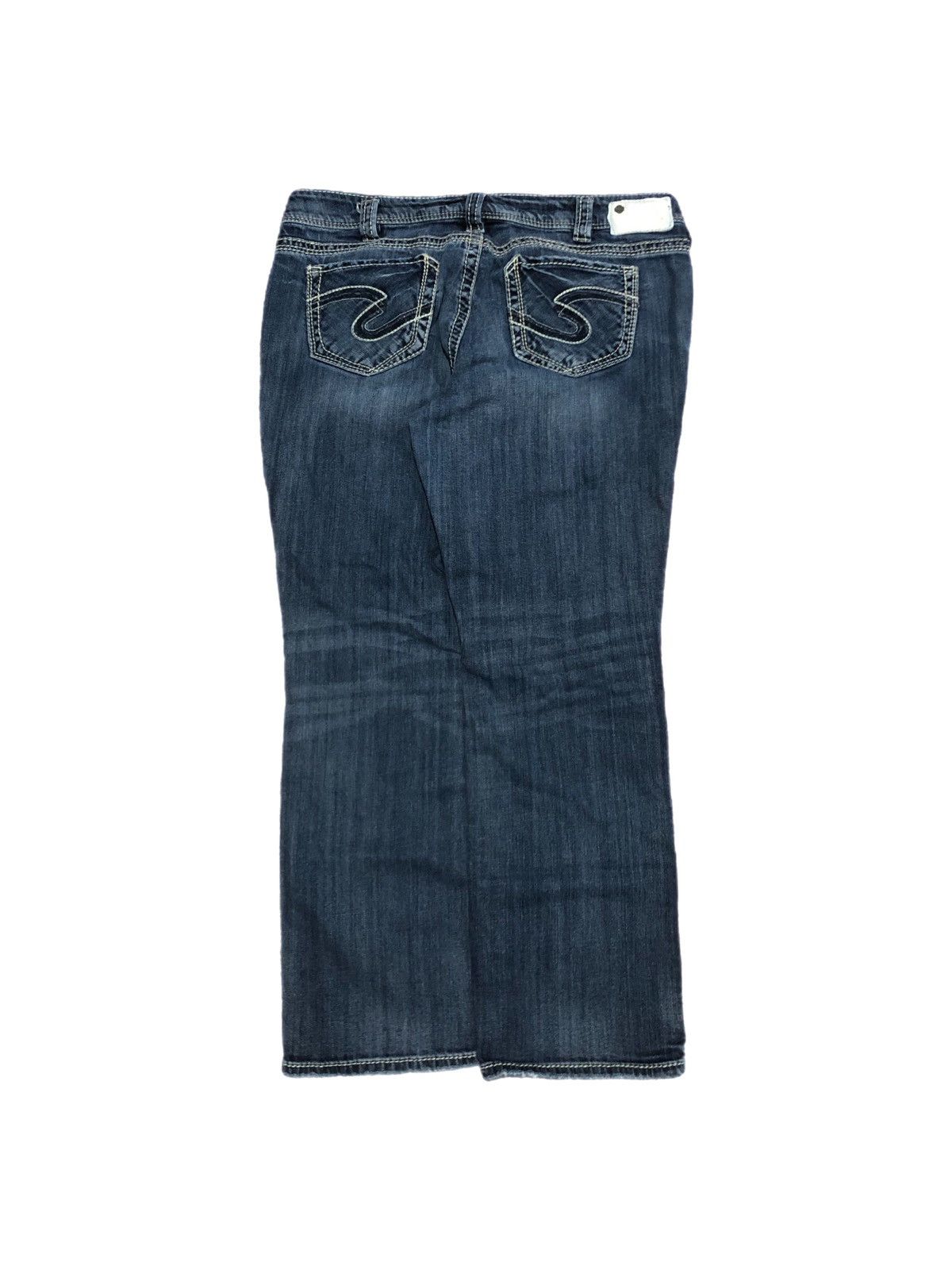 Silver Jeans Co. × Vintage Vtg Y2K Silver Suki Straight Jeans Size 40" / US 18 - 1 Thumbnail