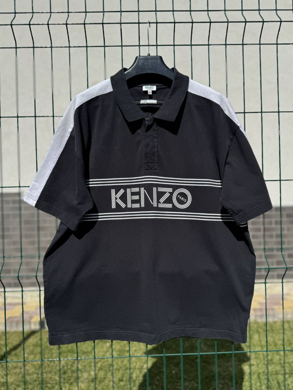 Kenzo Vintage KENZO Spellout Polo Shirt Size US XL / EU 56 / 4 - 1 Thumbnail