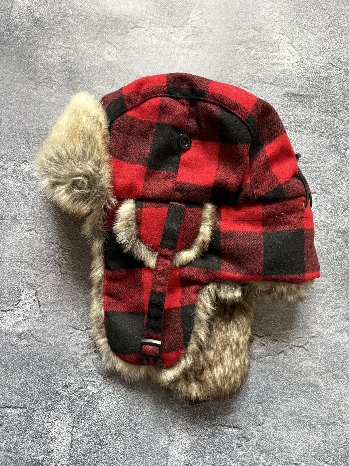 Woolrich Woolen Mills Crazy Vintage Woolrich Y2K Faux Fur Ushanka Hat Rare Size ONE SIZE - 2 Thumbnail