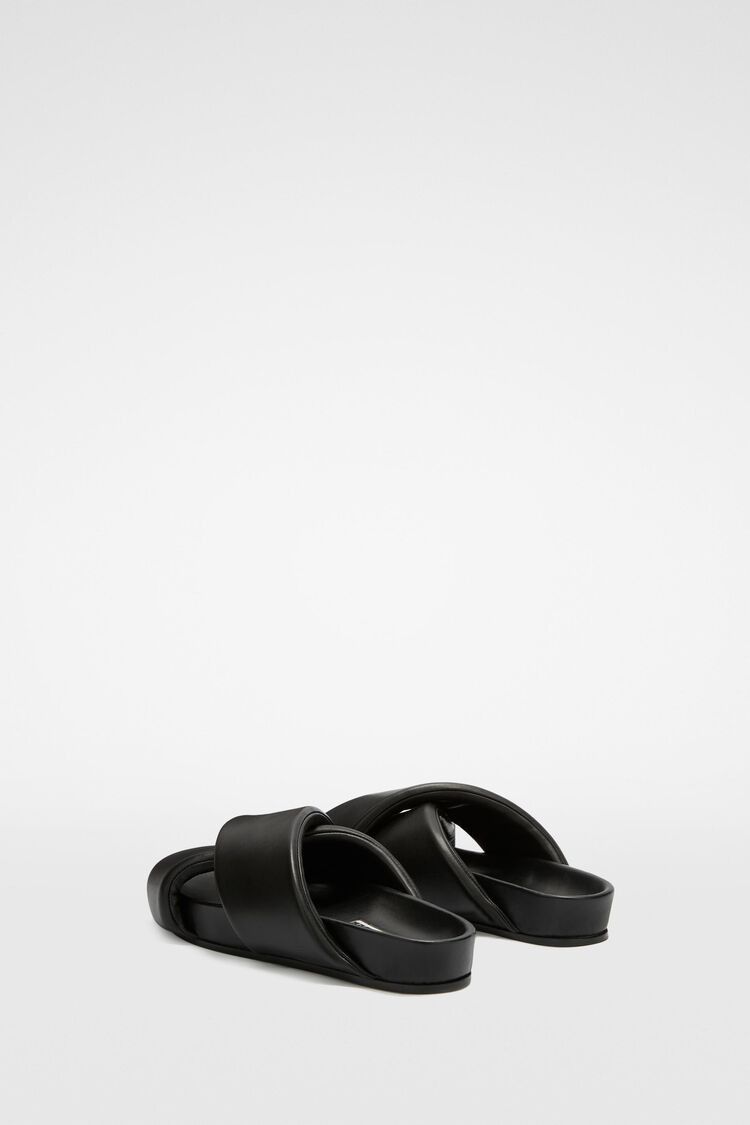 Jil Sander o1w1db10825 Padded Slides in Black Size US 12 / EU 45 - 4 Thumbnail