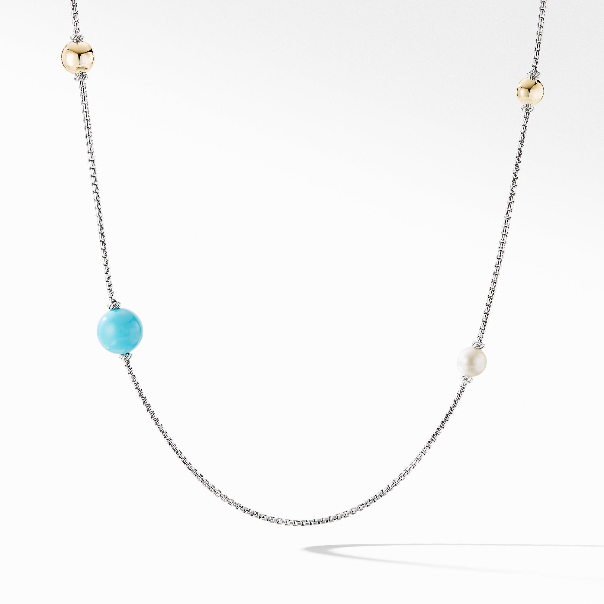 David Yurman o1w1db10525 N14725 Necklace with Pearls and 14K Yellow Gold Size ONE SIZE - 1 Preview