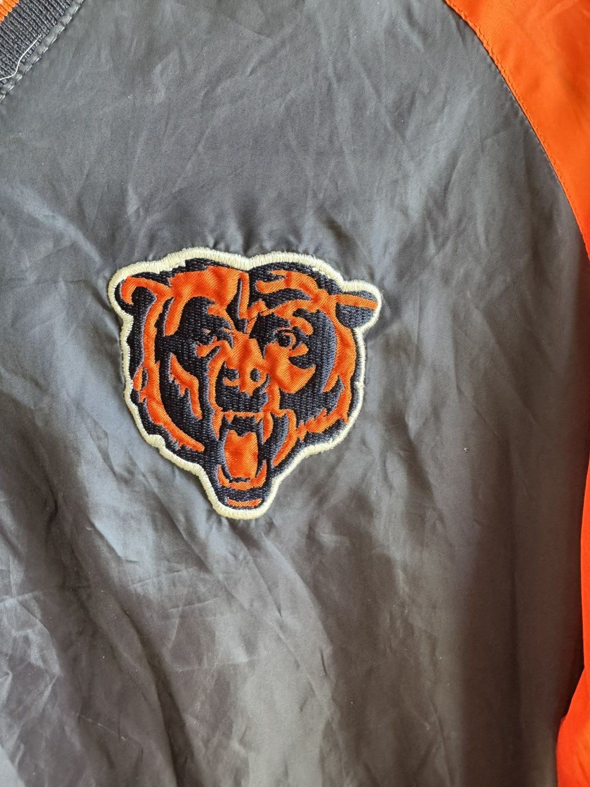 NFL NFL Chicago Bears Navy Fleece Lined Windbreaker Size US M / EU 48-50 / 2 - 2 Thumbnail