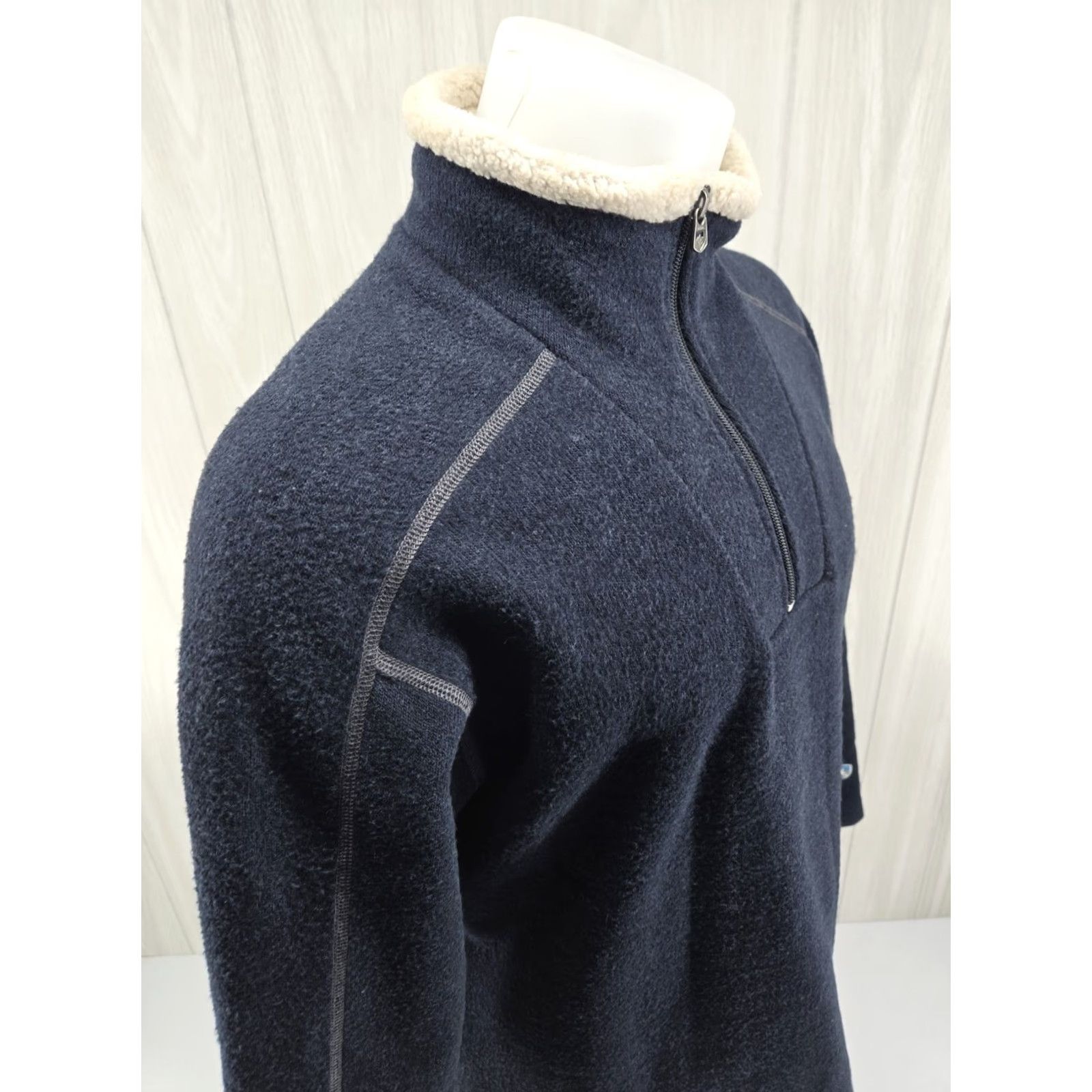 Vintage Kuhl Alfpaca Fleece 1/4 Zip Pullover Blue Men's Large Size US L / EU 52-54 / 3 - 6 Thumbnail