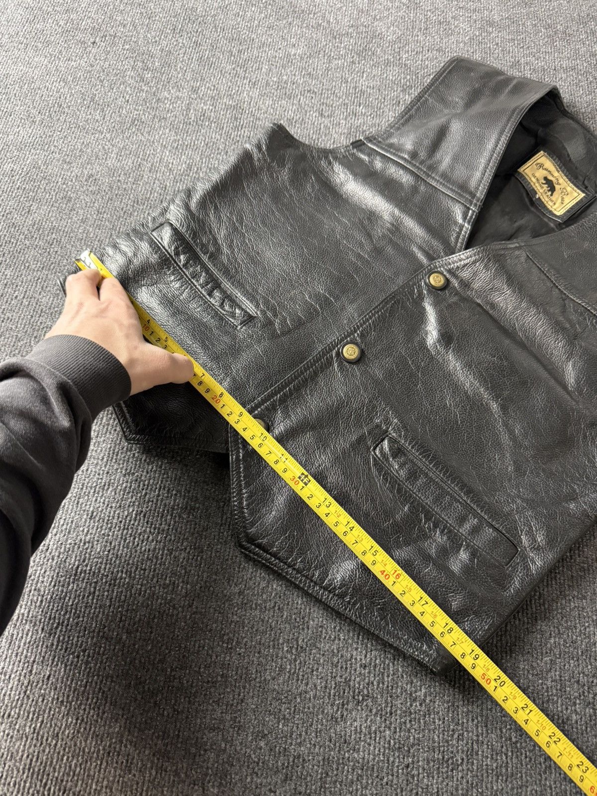 Leather Vintage 90s Retro Leather Moto Biker Rock Opium Vest Size S Size US S / EU 44-46 / 1 - 17 Thumbnail
