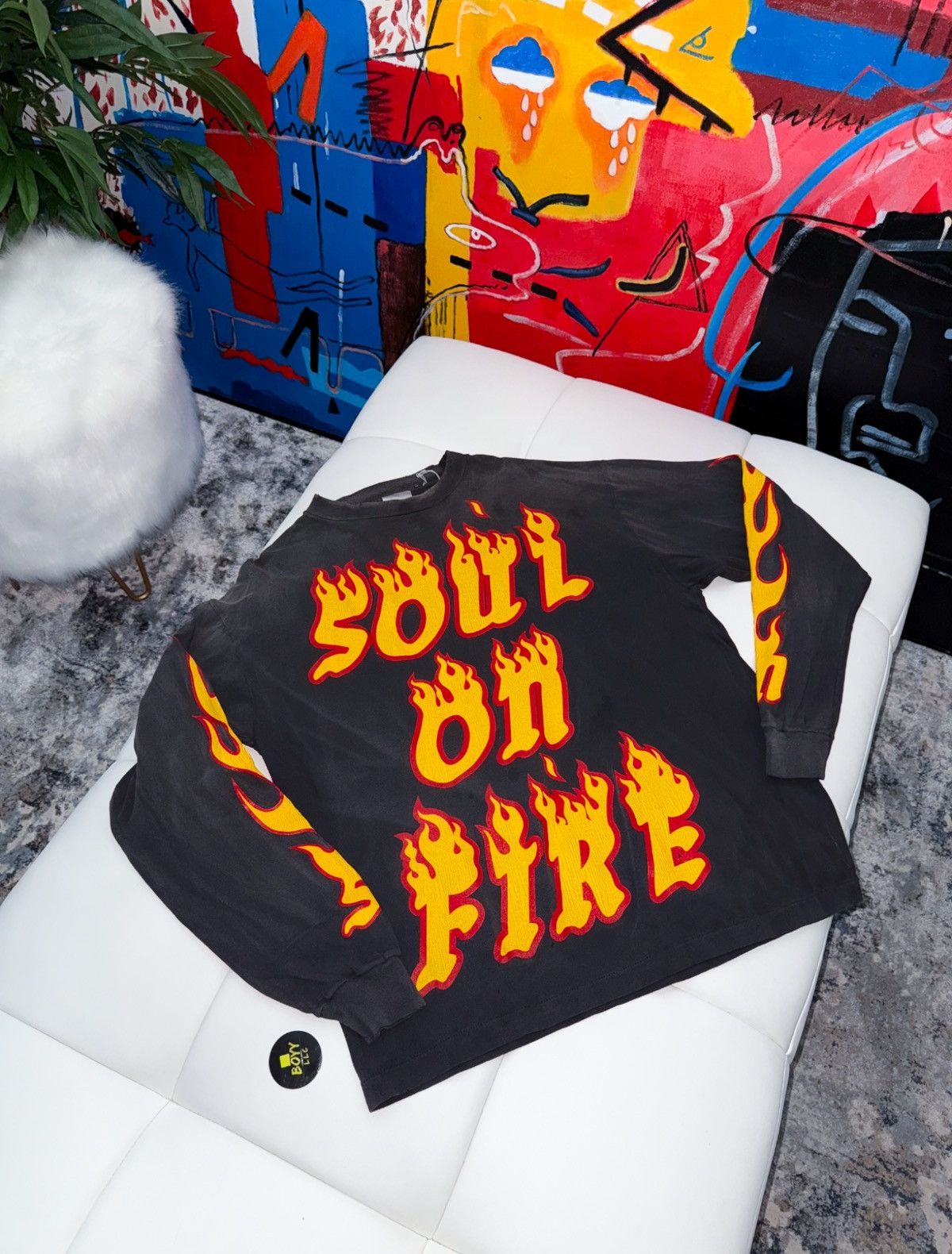 Saint Michael Saint Michael soul on fire long sleeve t shirt Size US M / EU 48-50 / 2 - 1 Thumbnail