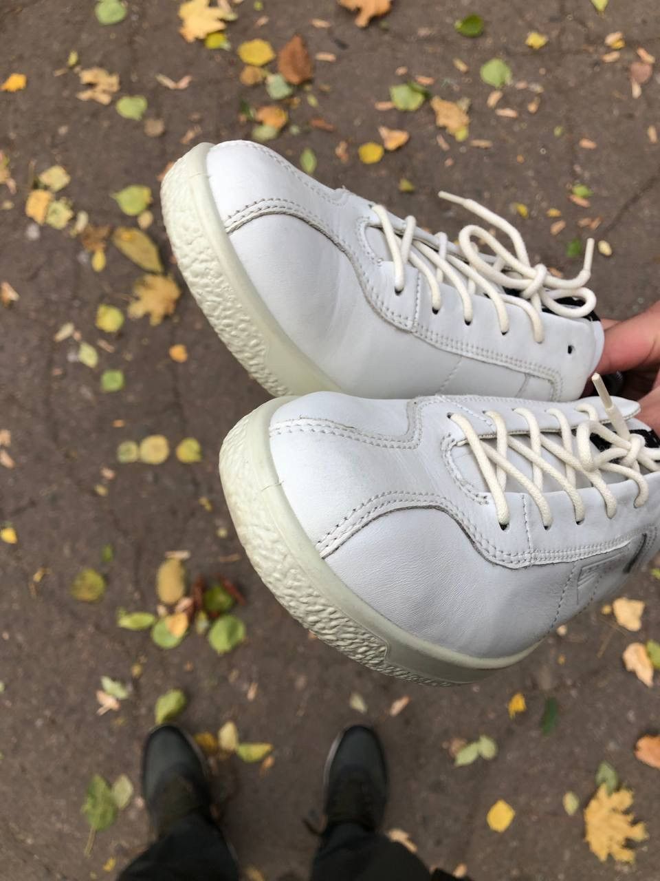 Ecco VERY RARE ECCO DANISH DESIGN LEATHER SNEAKERS DESIGNER DELUX Size US 8 / EU 41 - 8 Thumbnail