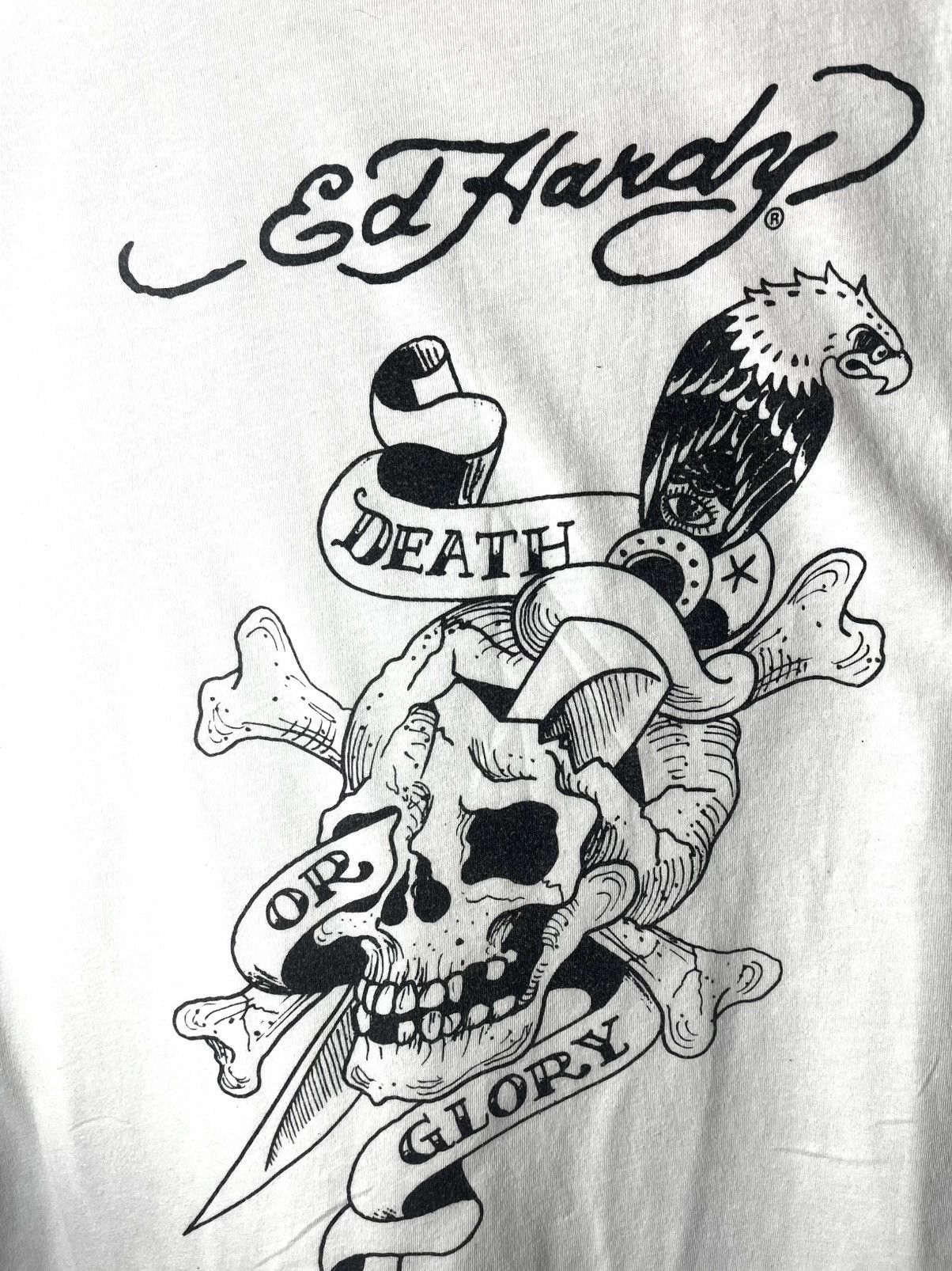 Ed Hardy Vintage Ed Hardy Skull Tattoo Style T Shirt Y2K Size US M / EU 48-50 / 2 - 2 Thumbnail