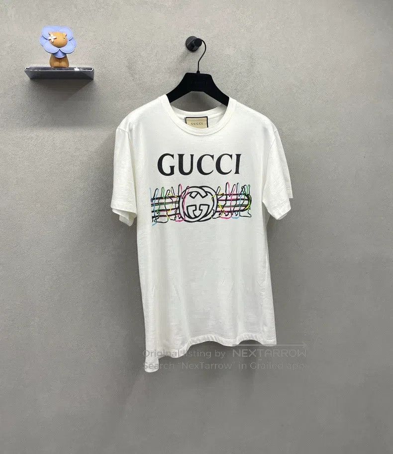 Gucci Gucci White short-sleeved T-shirt Size XS / US 0-2 / IT 36-38 - 3 Thumbnail