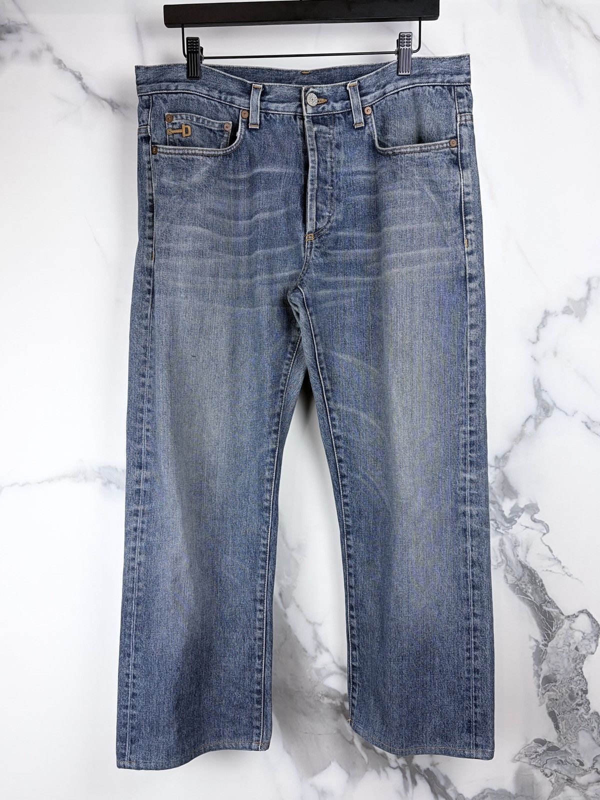 Gucci Gucci Tom Ford Horsebit Straight Leg Faded Denim Jeans Size US 32 / EU 48 - 1 Thumbnail