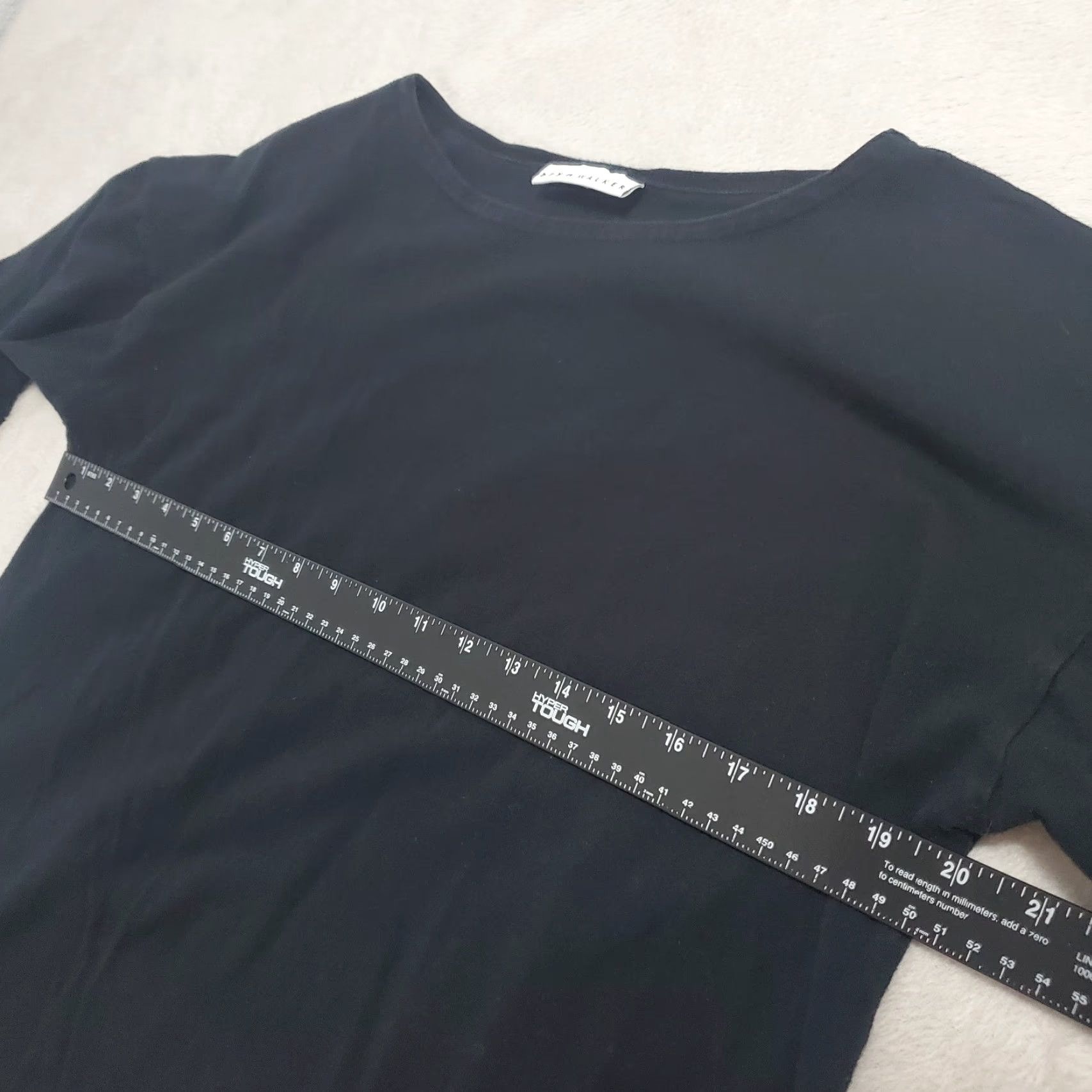 Vintage VINTAGE Bryn Walker Top Women M Black Organic Cotton Long Sleeve Relaxed Minimalist Size M / US 6-8 / IT 42-44 - 7 Thumbnail