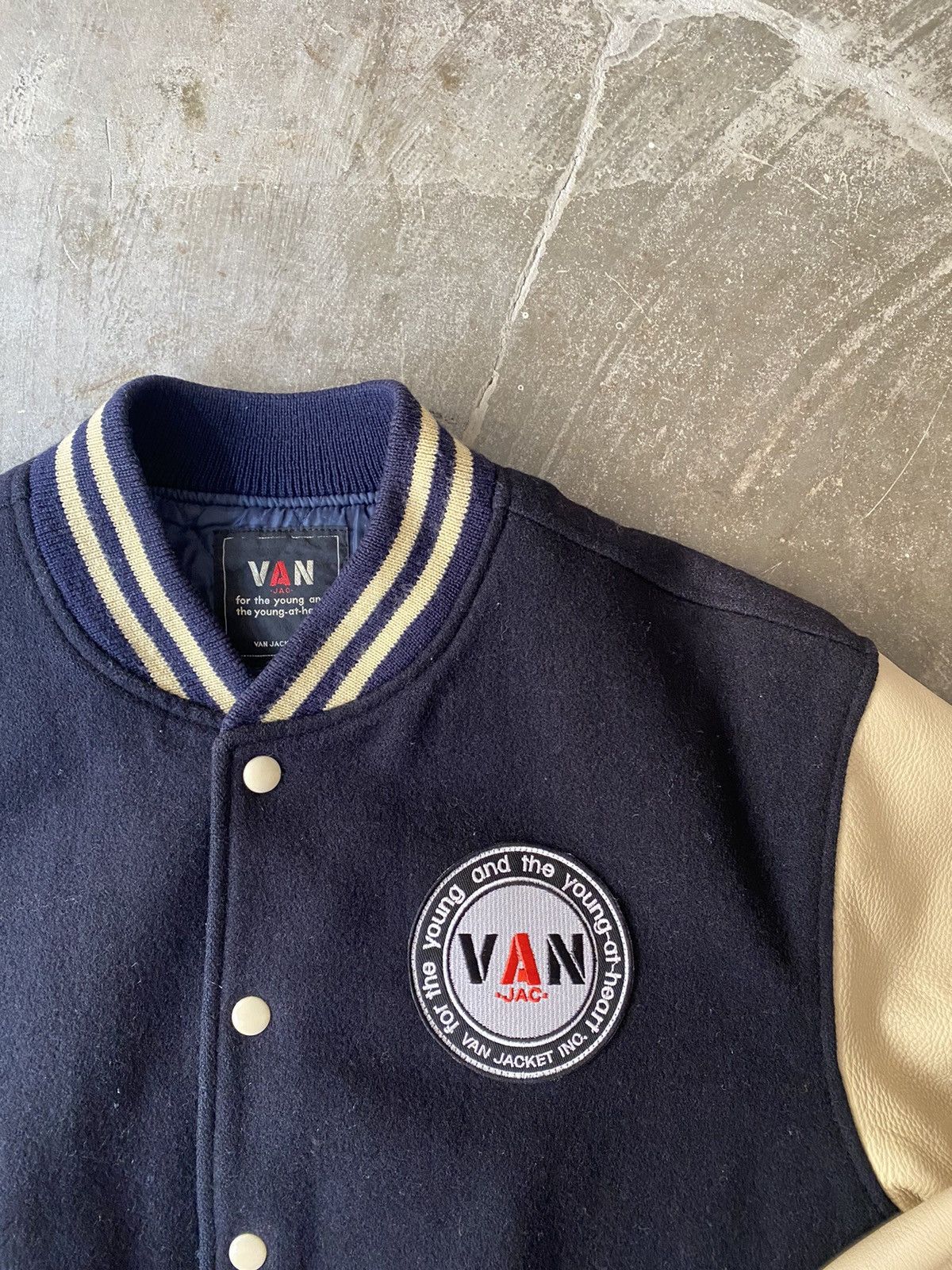 Van Vintage Van Varsity Jacket Denim Tears Visvim CPFM Kapital Size US XL / EU 56 / 4 - 2 Thumbnail