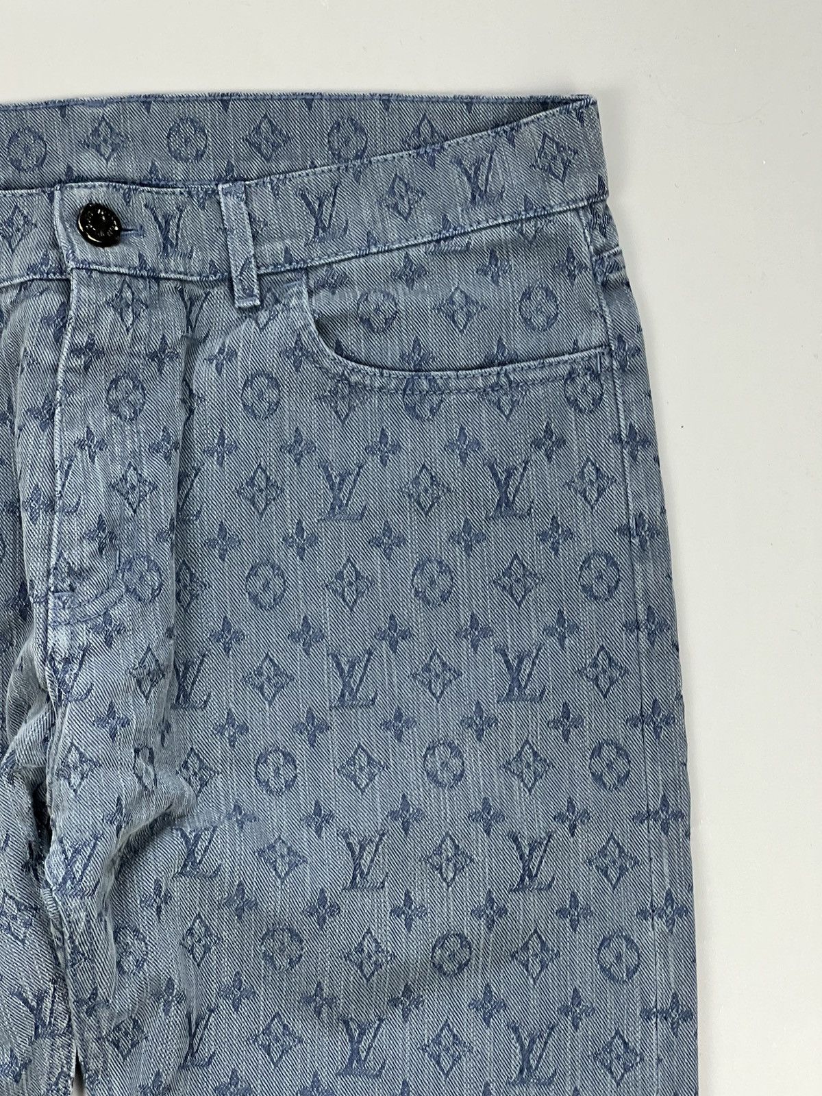 Louis Vuitton Louis Vuitton Virgil abloh Japan monogram slim fit jeans Size US 33 - 5 Thumbnail