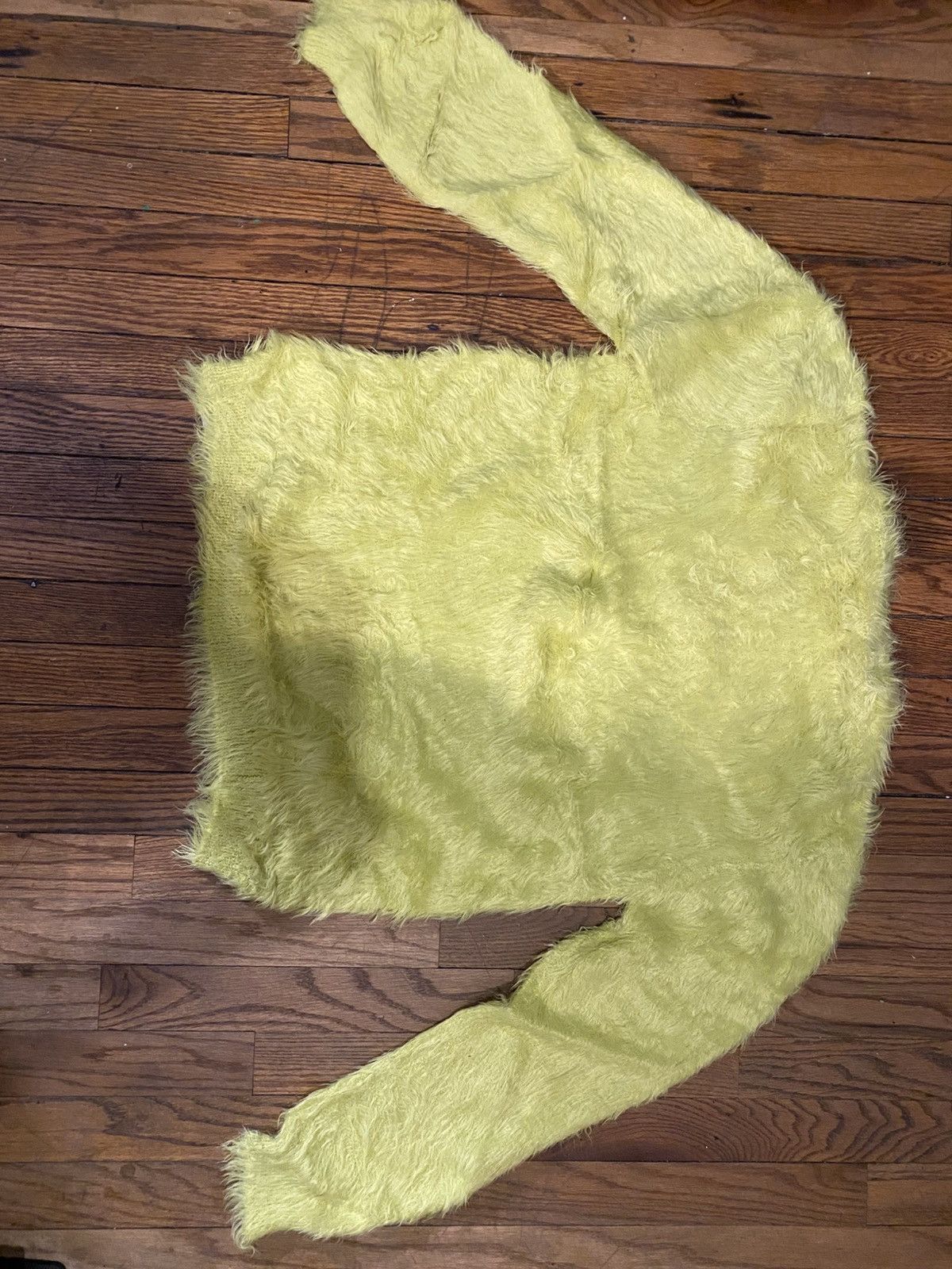 Alyx 1017 Alyx 9SM Feather Sweater (Mohair like) Yellow/lime Size US M / EU 48-50 / 2 - 4 Thumbnail