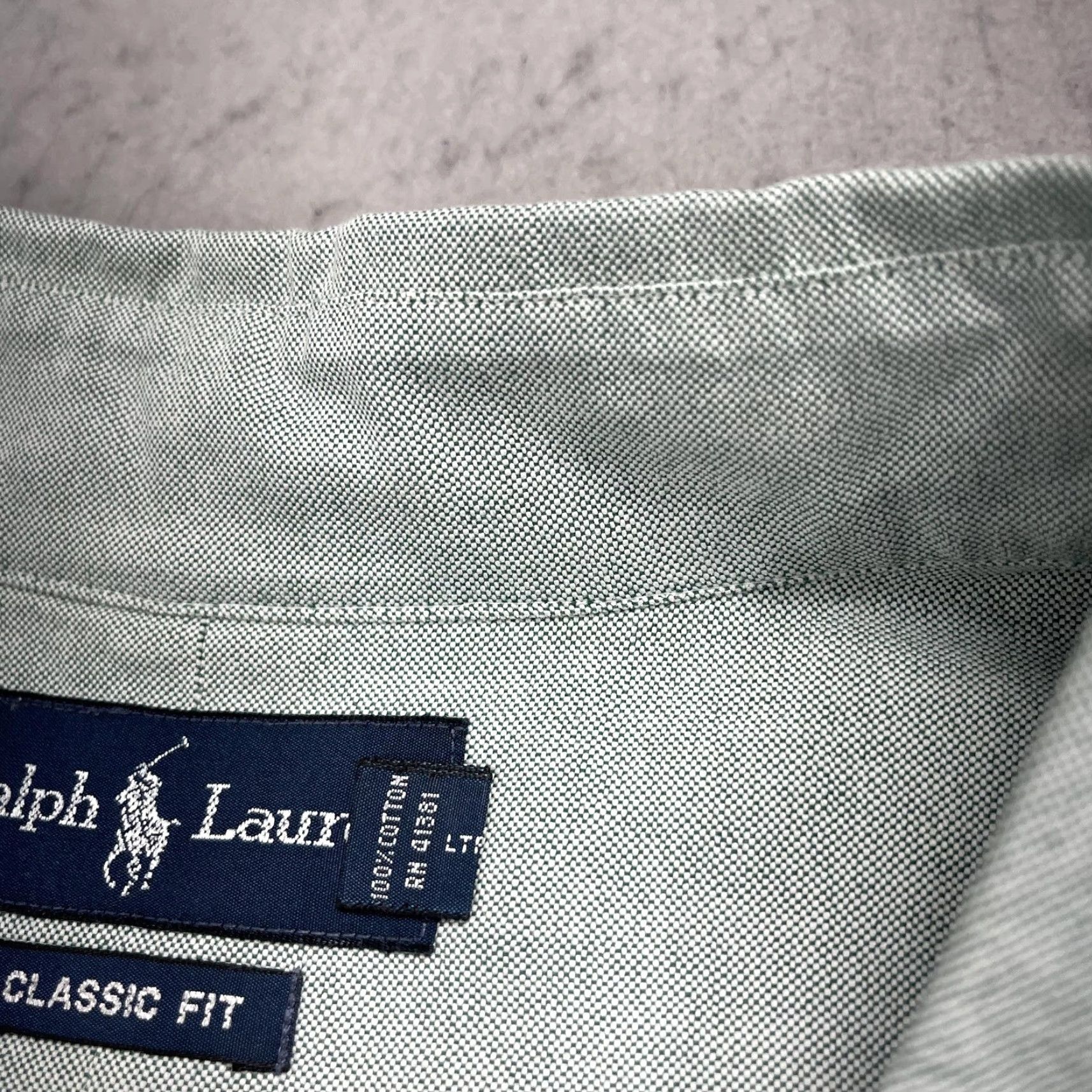 Ralph Lauren Ralph Lauren Shirt Big 4X Mens Green Long Sleeve Button-Down Cotton Oxford Size US XXL / EU 58 / 5 - 7 Thumbnail