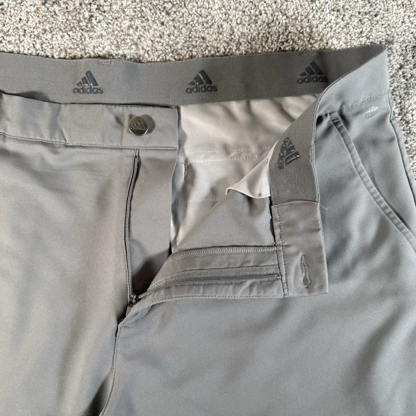 Adidas Adidas Golf Ultimate365 Pants Athletic Moisture Wicking Stretch Performance Khakis Sports Men Regular 40 Gray Size US 40 / EU 56 - 2 Thumbnail