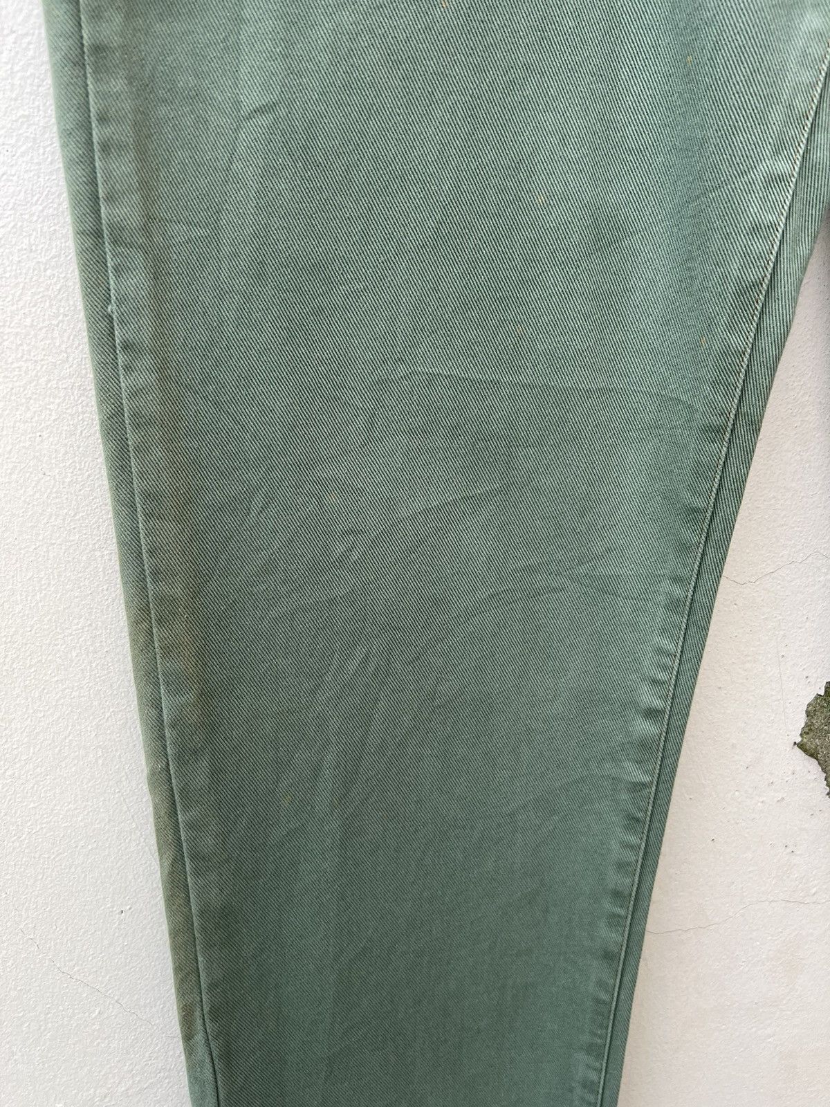 Marithe + Francois Girbaud Vintage 90s MFG Sun Fade Green Denim Baggy Jeans Size US 32 / EU 48 - 10 Thumbnail